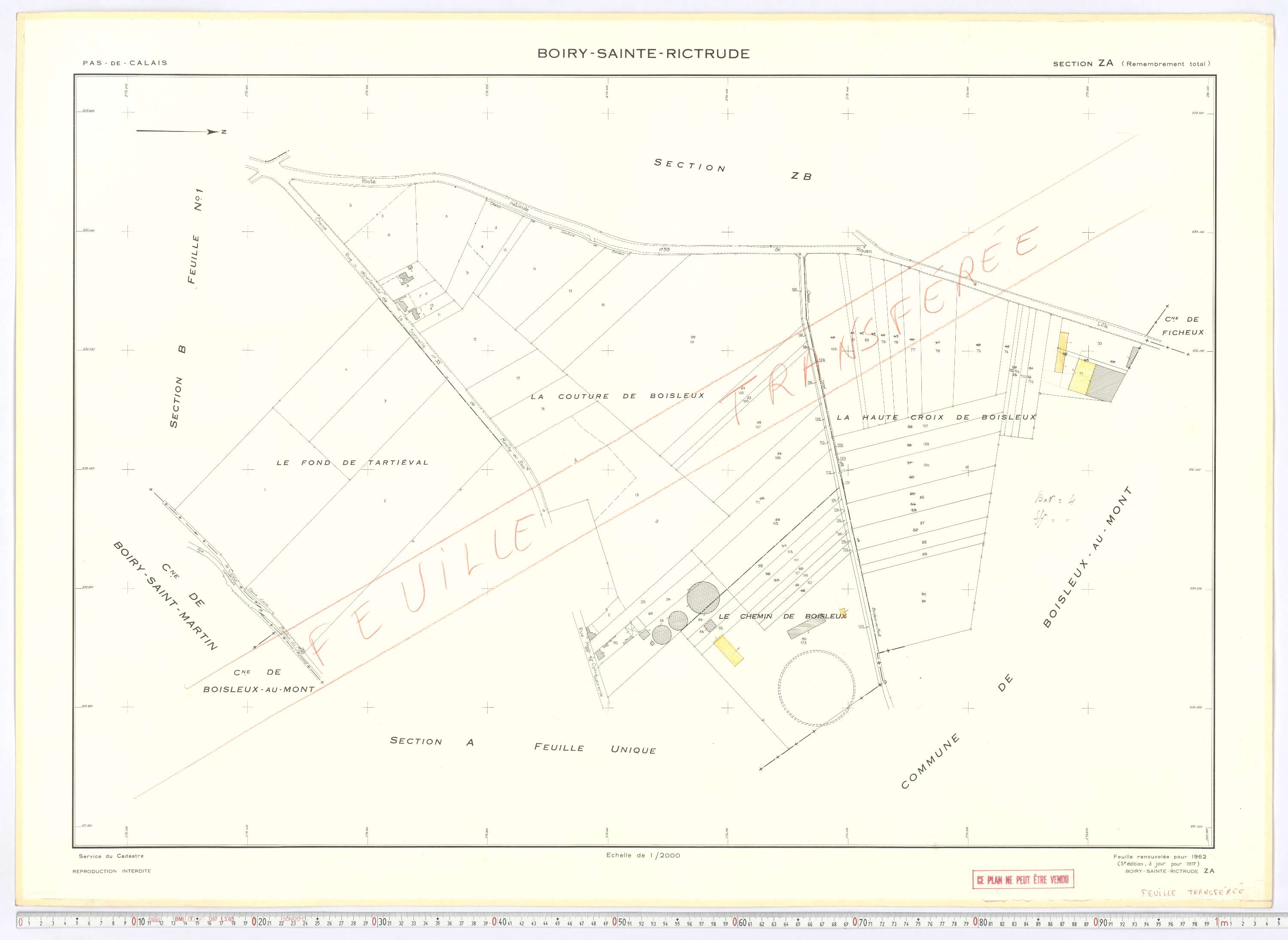 Boiry-Sainte-Rictrude - Section ZA.