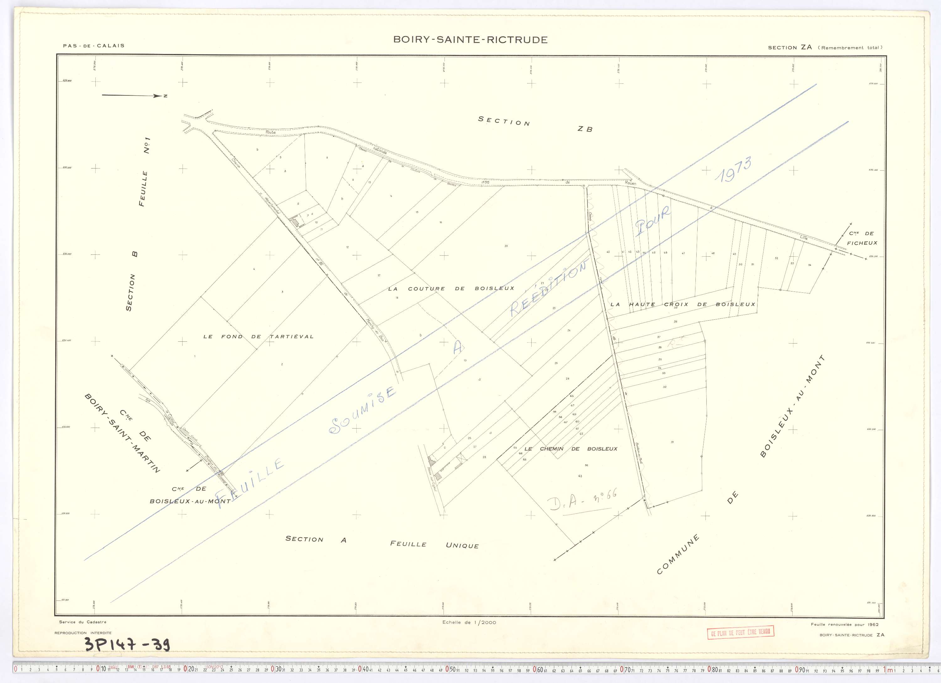 Boiry-Sainte-Rictrude - Section ZA.