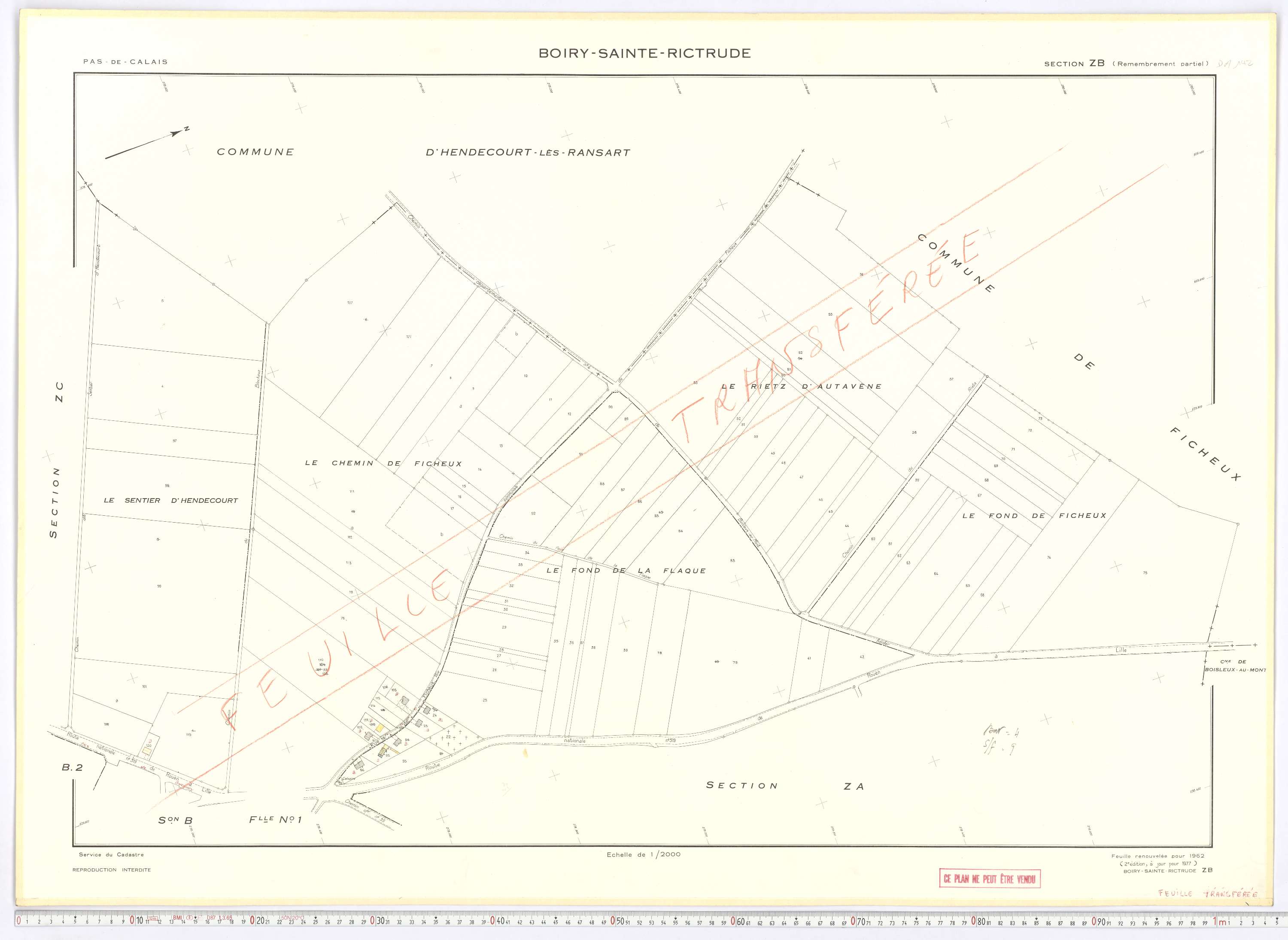 Boiry-Sainte-Rictrude - Section ZB.