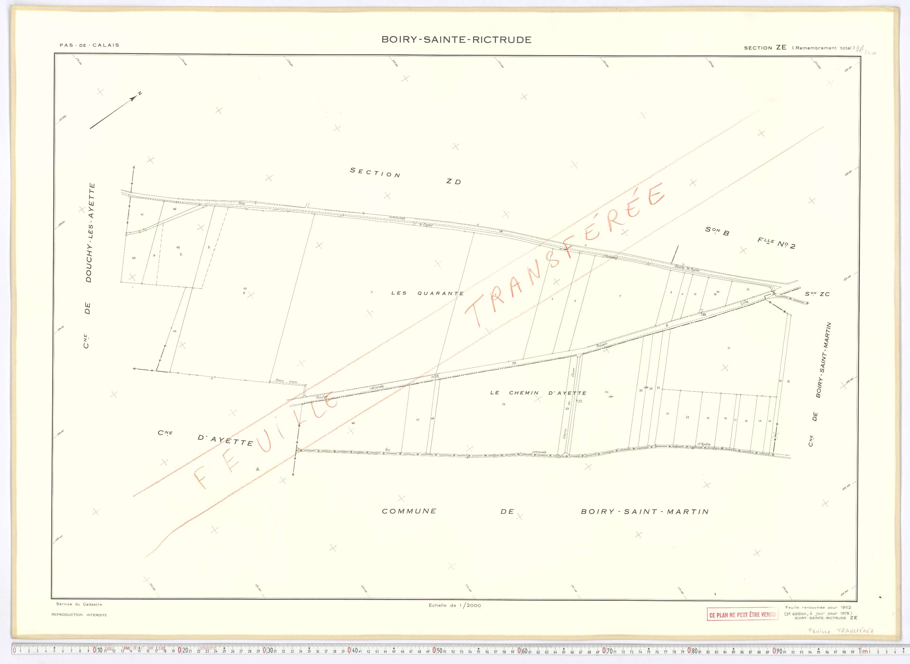 Boiry-Sainte-Rictrude - Section ZE.