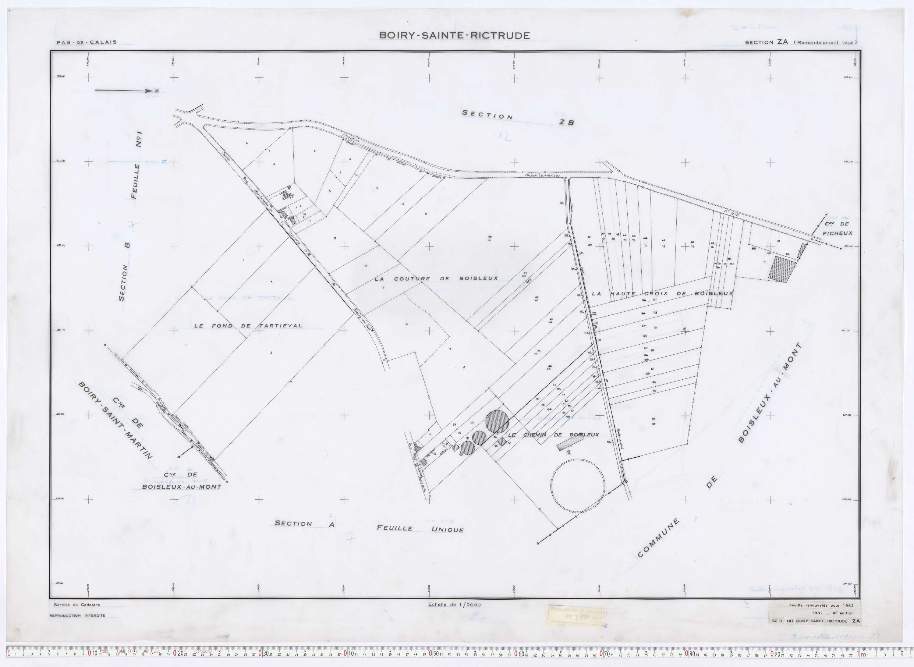 Boiry-Sainte-Rictrude - Section ZA.