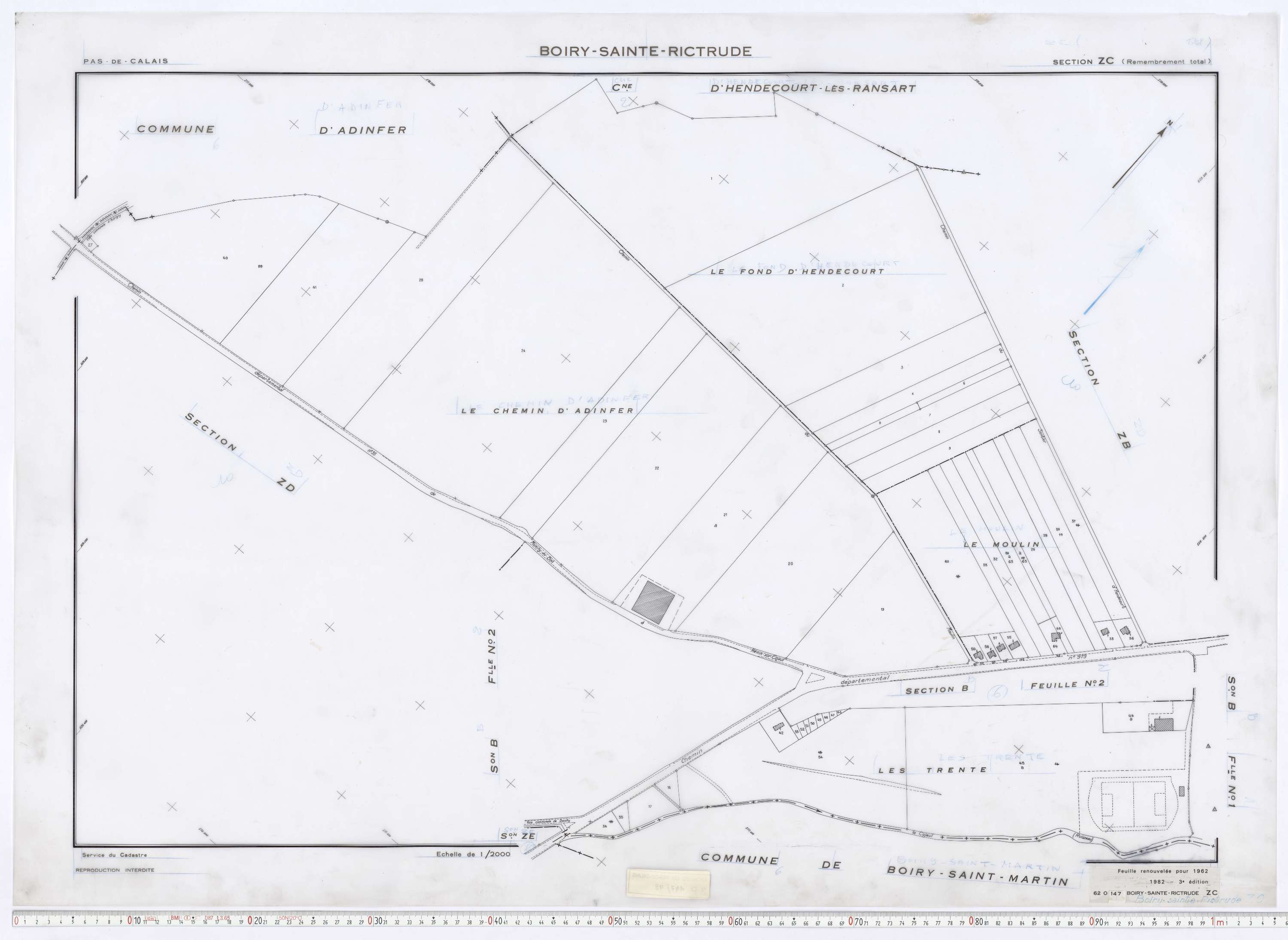 Boiry-Sainte-Rictrude - Section ZC.