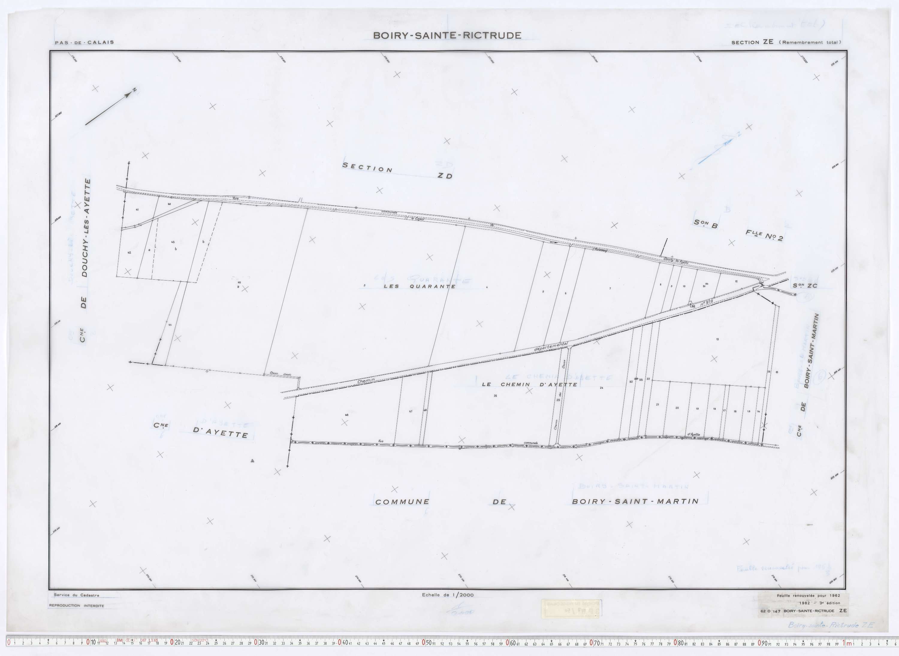 Boiry-Sainte-Rictrude - Section ZE.