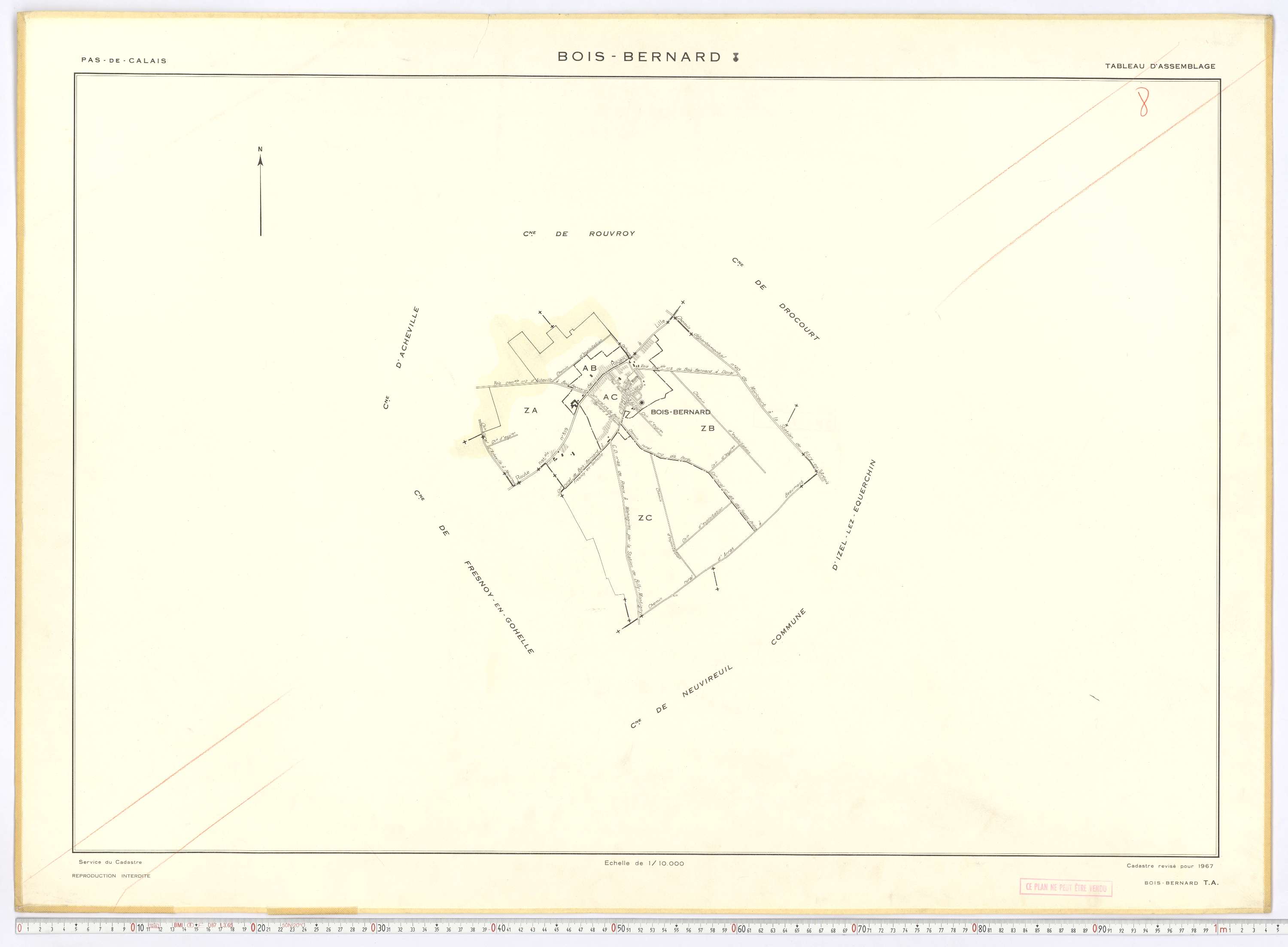 Bois-Bernard - Tableau d'assemblage.