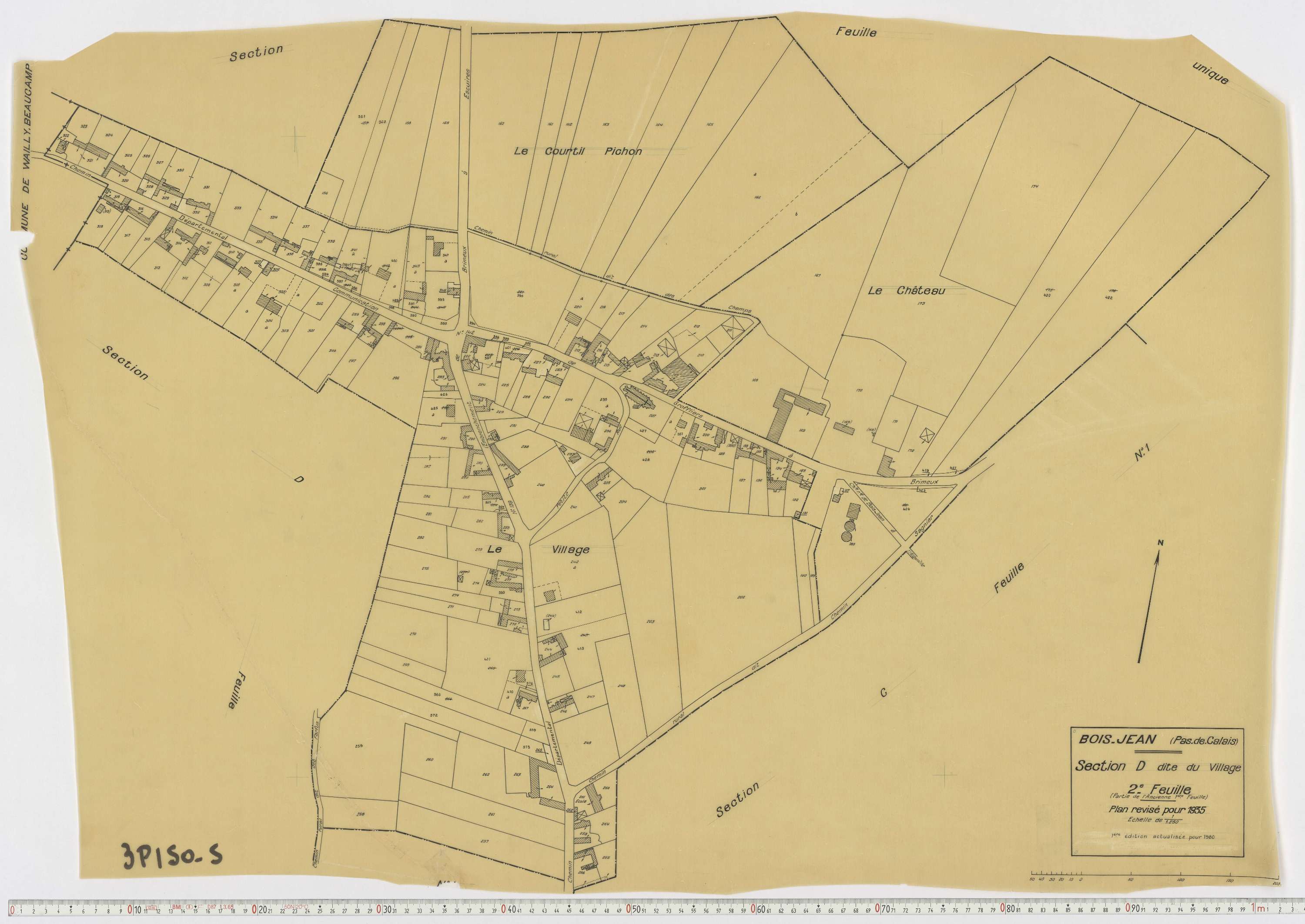 Boisjean - Section D, feuille 2.