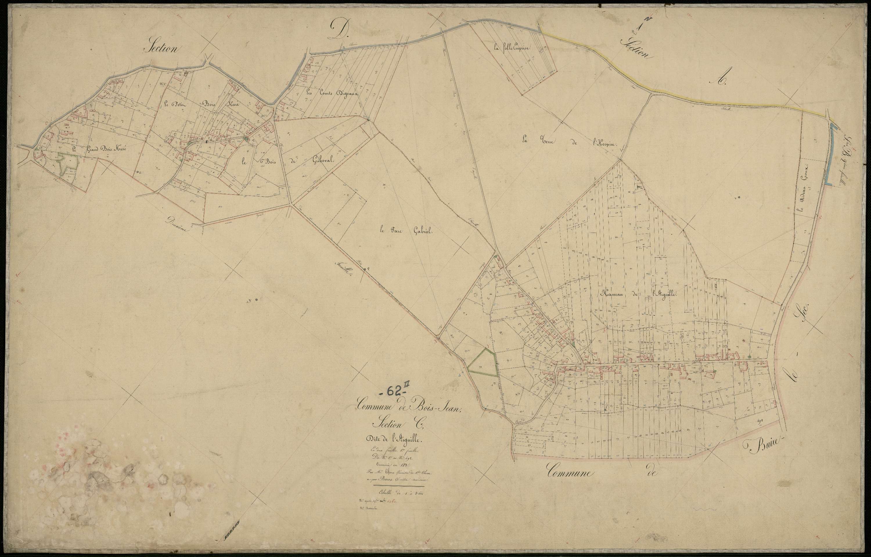 Boisjean - Section C, 1re feuille