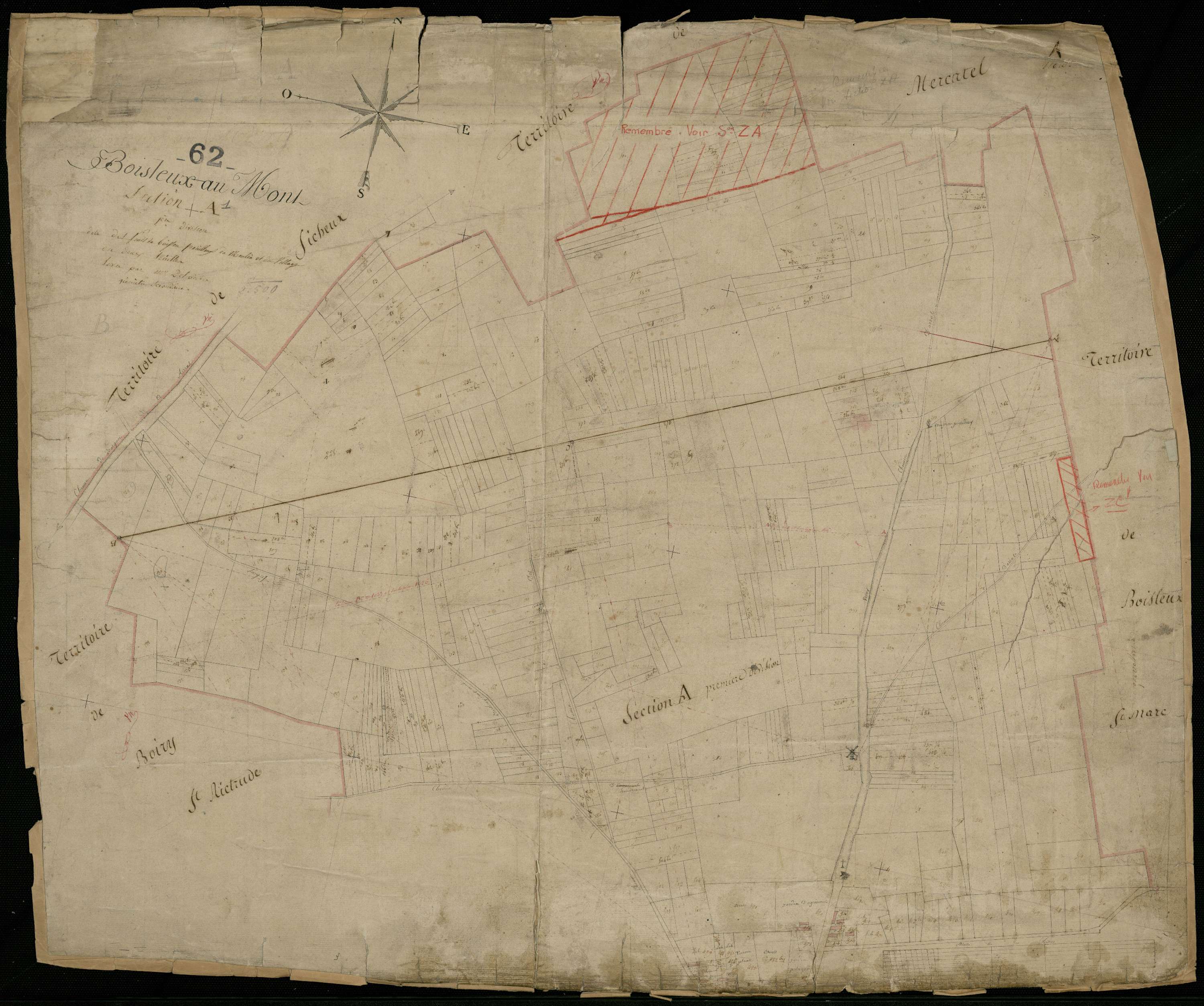 Boisleux-au-Mont - Section A, 1re feuille