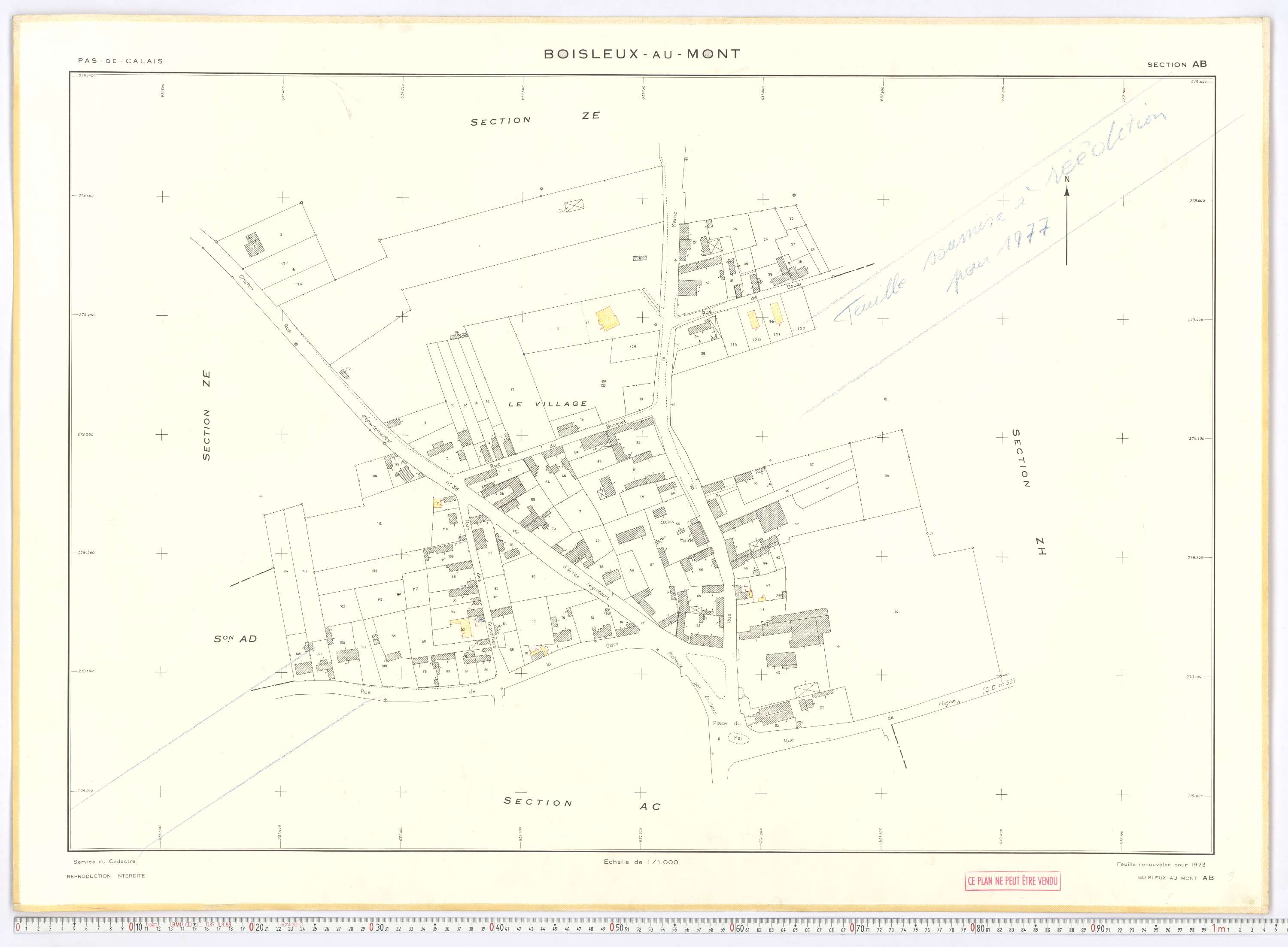 Boisleux-au-Mont - Section AB.