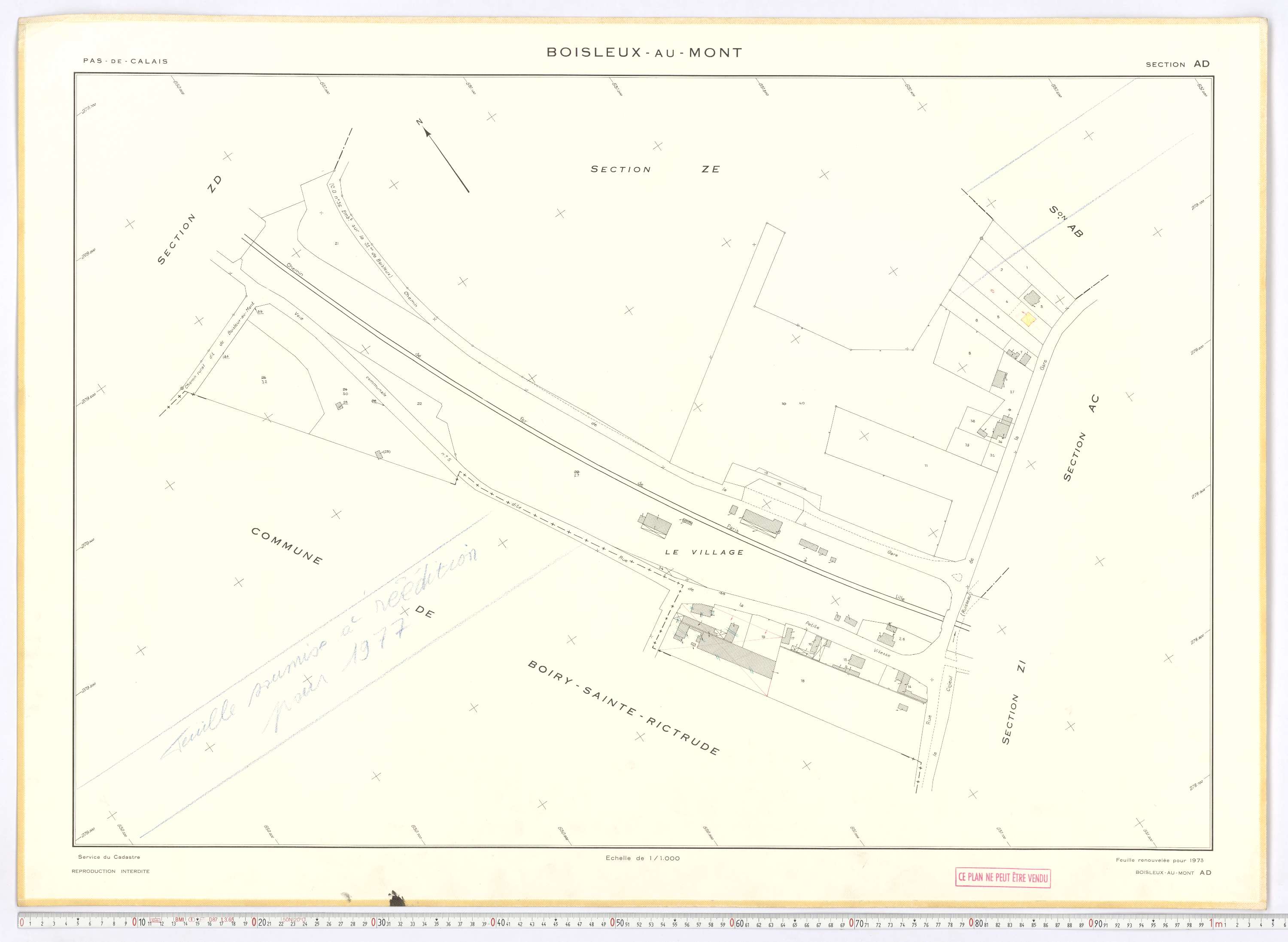 Boisleux-au-Mont - Section AD.