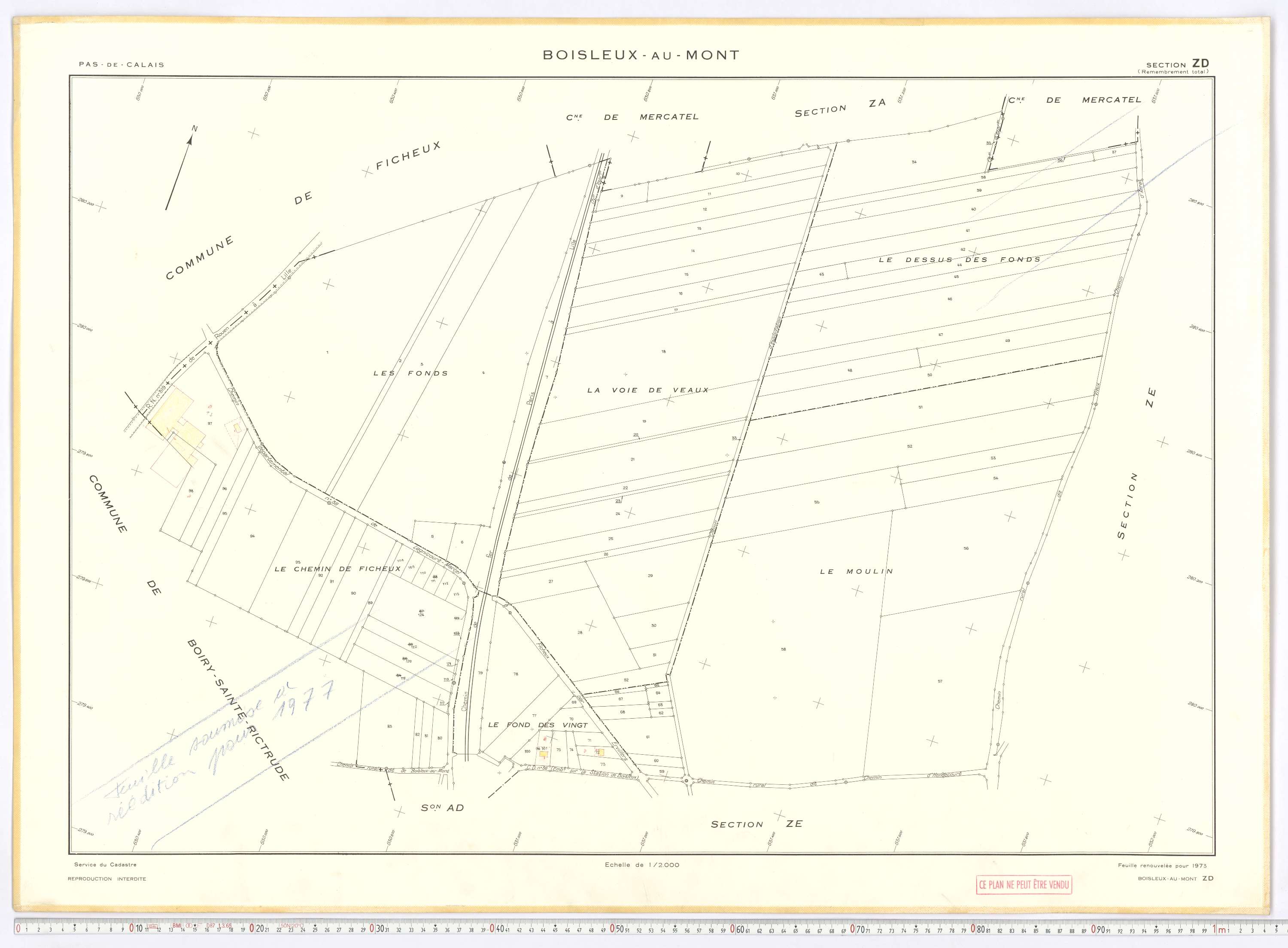 Boisleux-au-Mont - Section ZD.