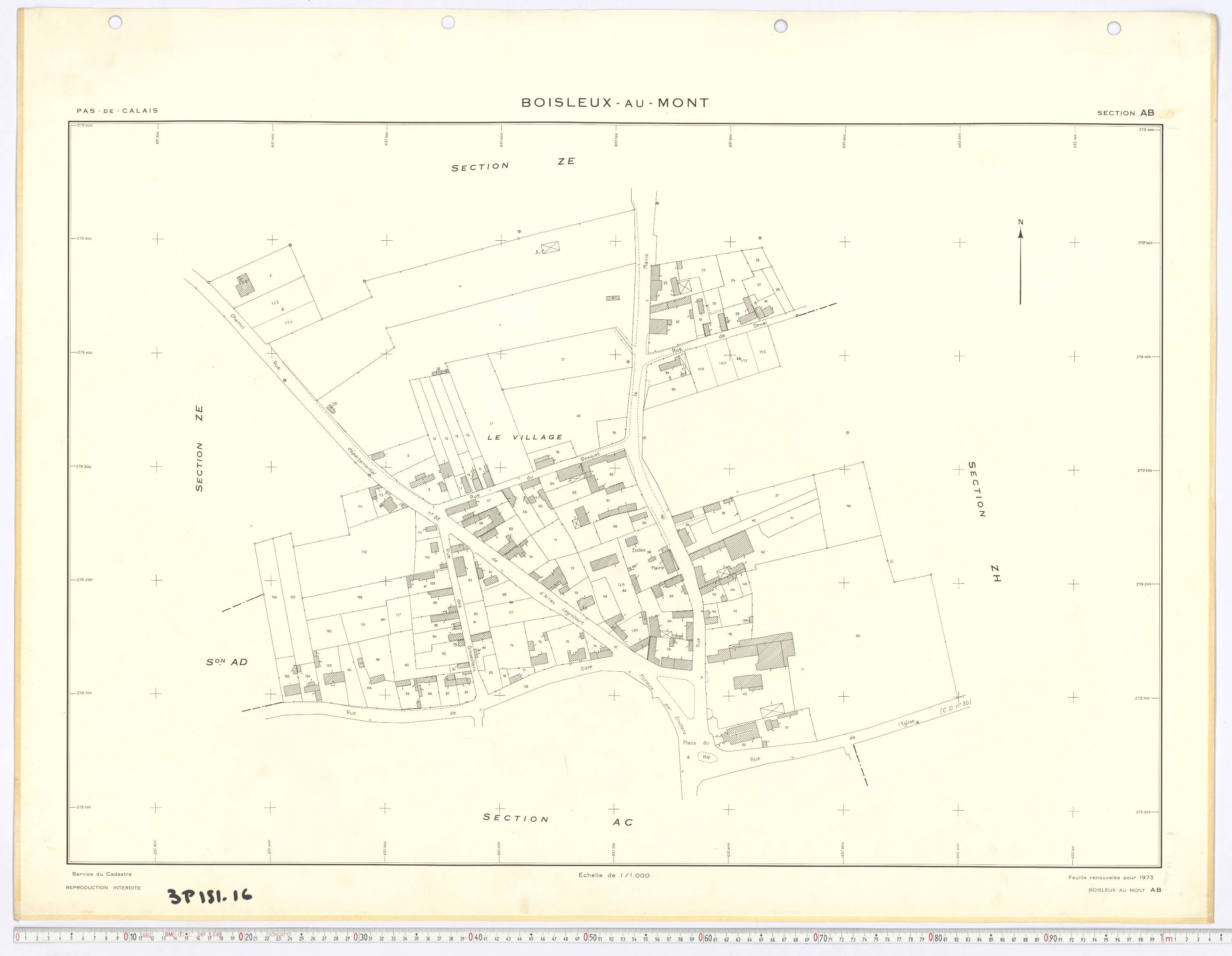 Boisleux-au-Mont - Section AB.