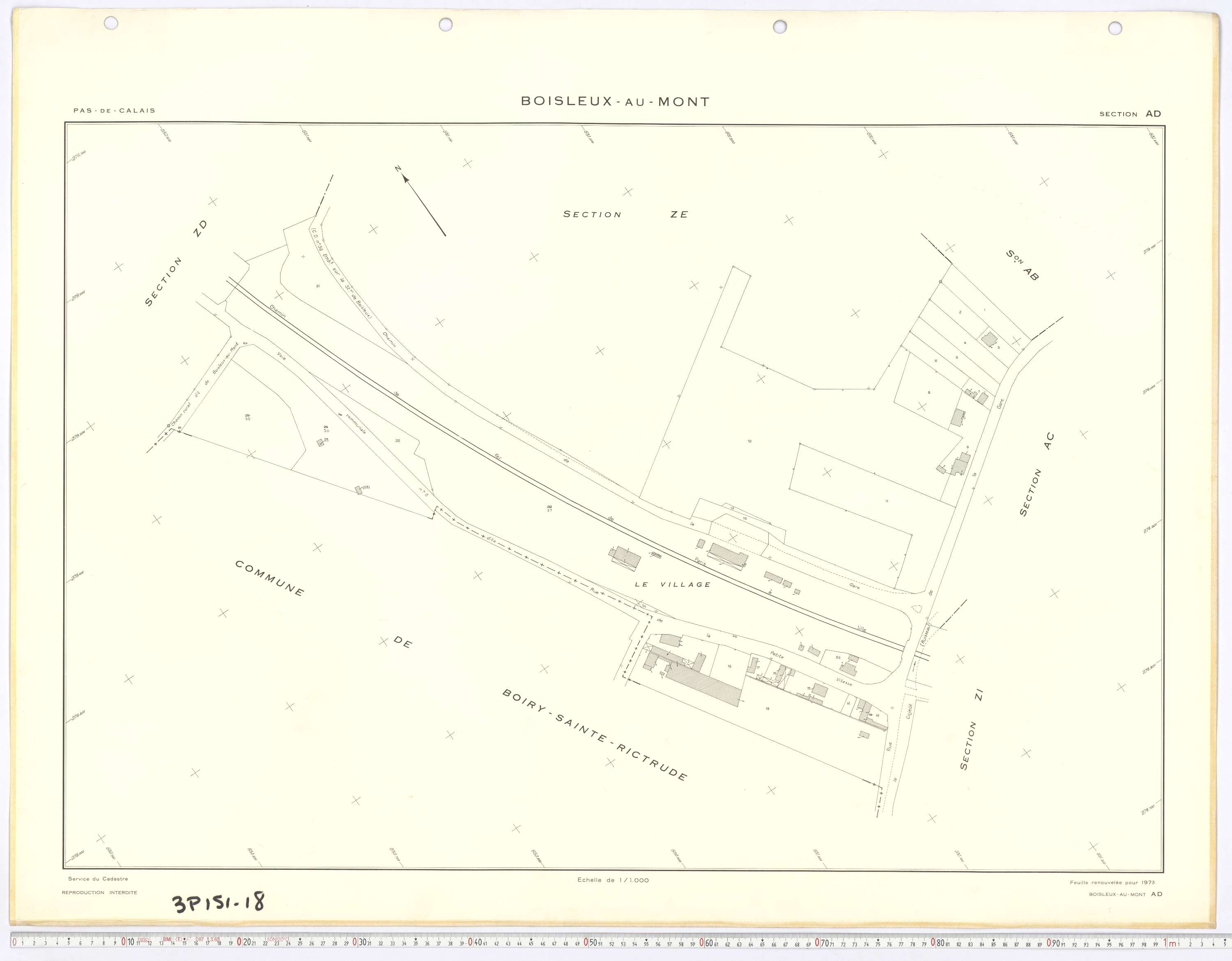 Boisleux-au-Mont - Section AD.