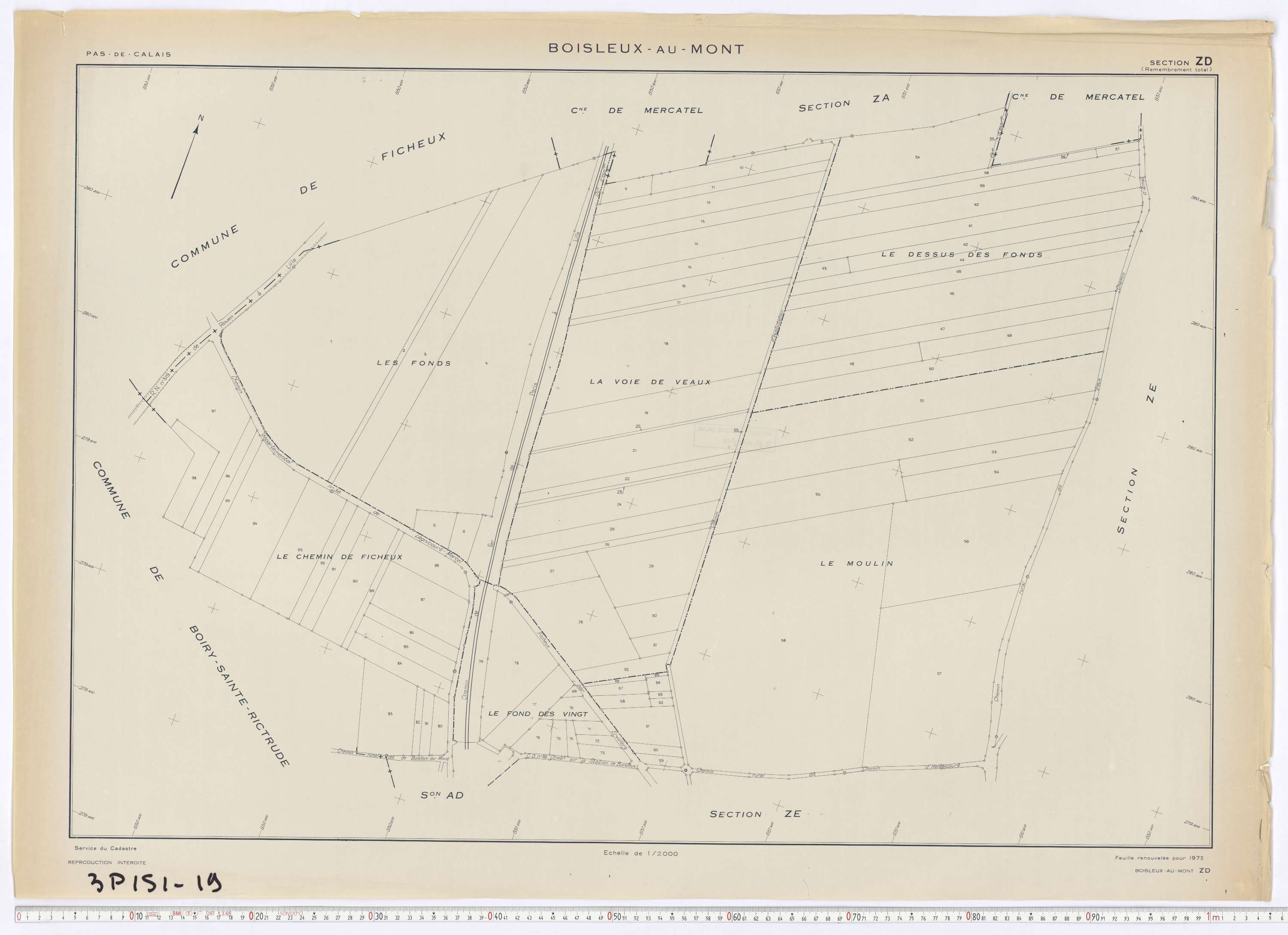 Boisleux-au-Mont - Section ZD.