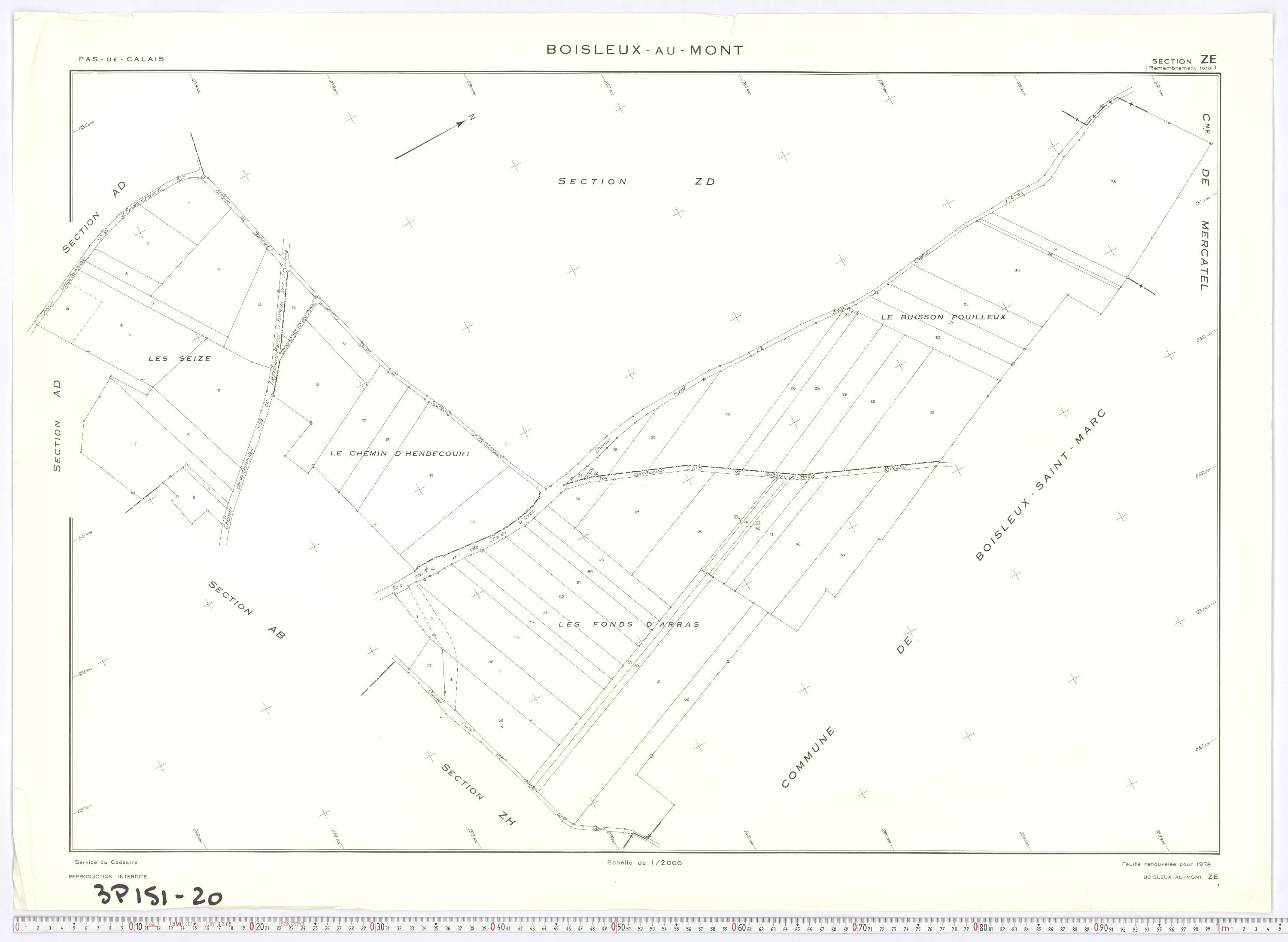 Boisleux-au-Mont - Section ZE.