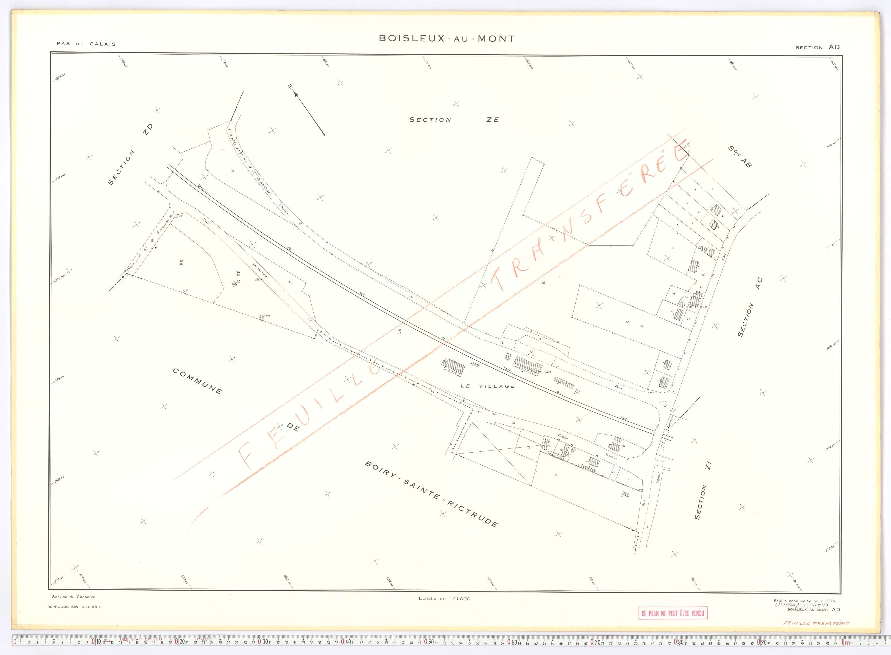 Boisleux-au-Mont - Section AD.