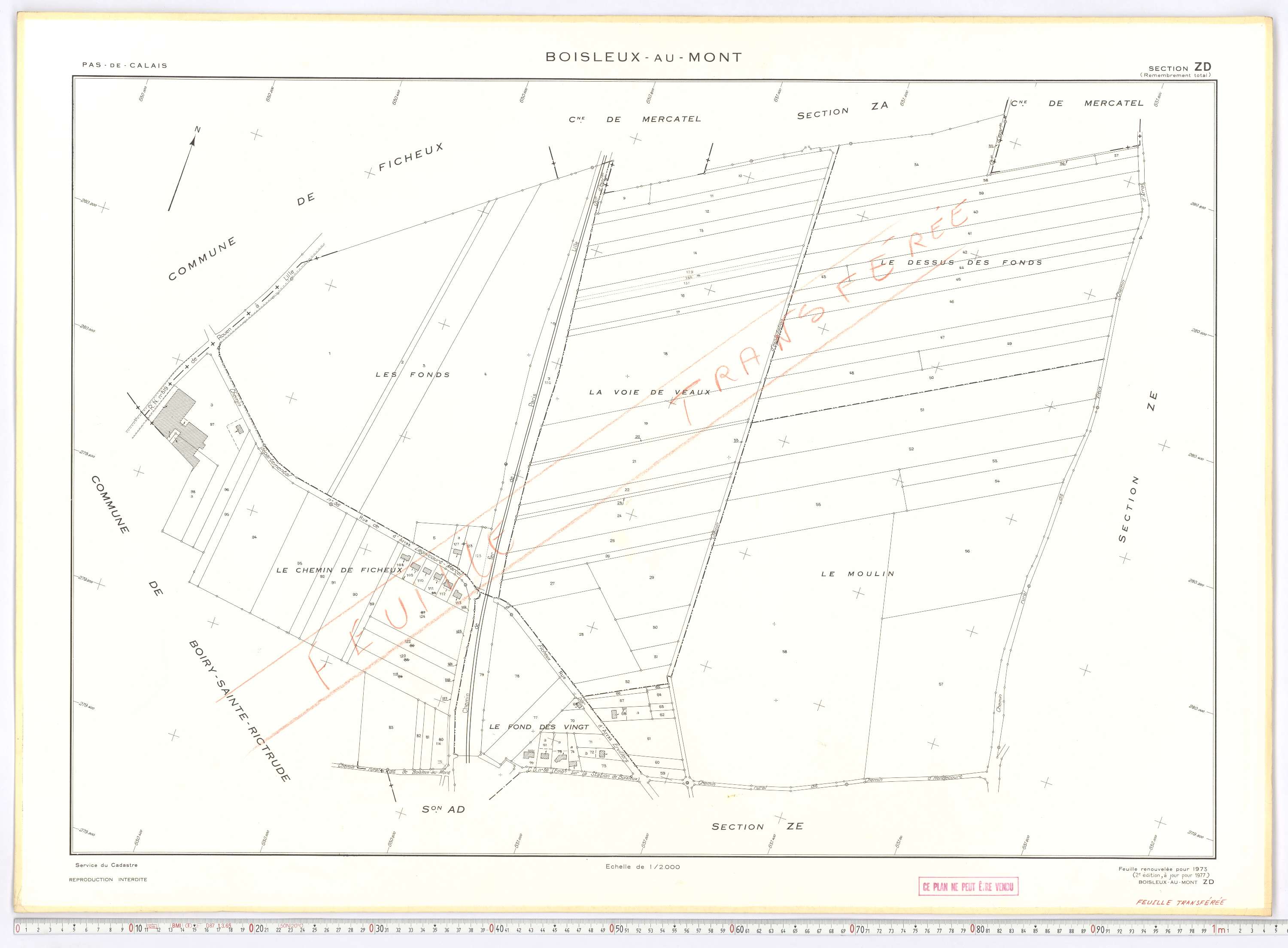 Boisleux-au-Mont - Section ZD.