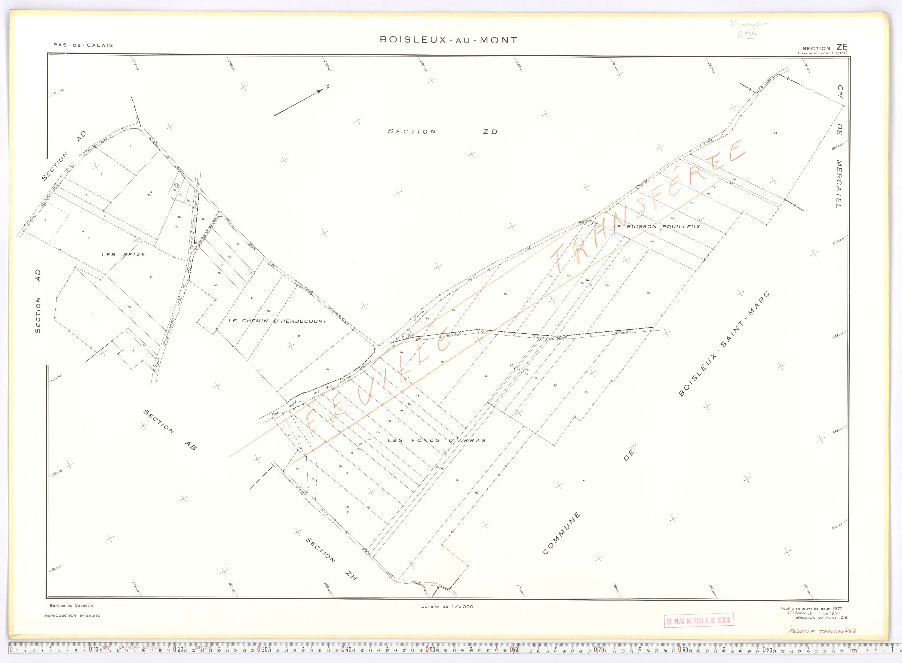 Boisleux-au-Mont - Section ZE.