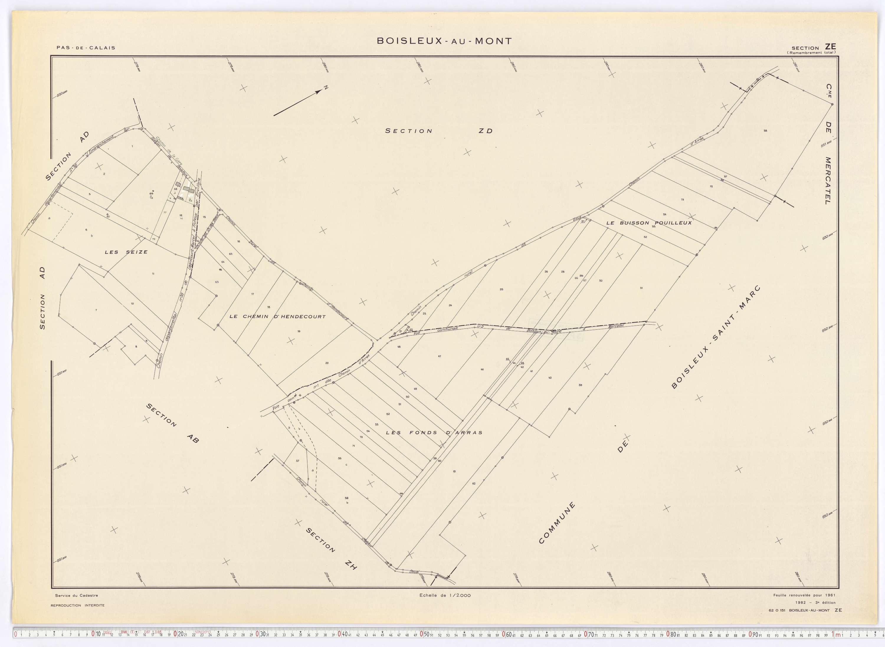 Boisleux-au-Mont - Section ZE.
