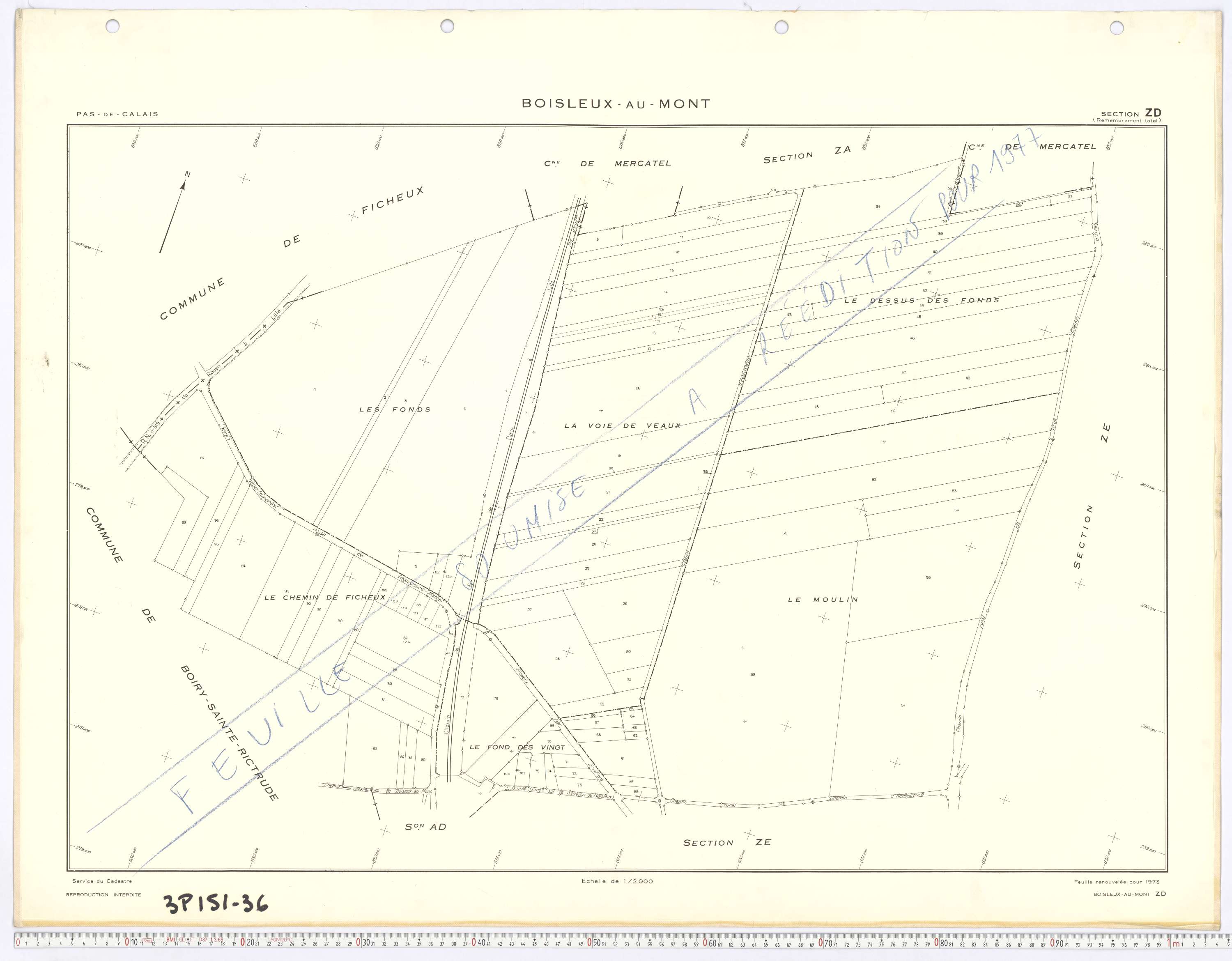 Boisleux-au-Mont - Section ZD.