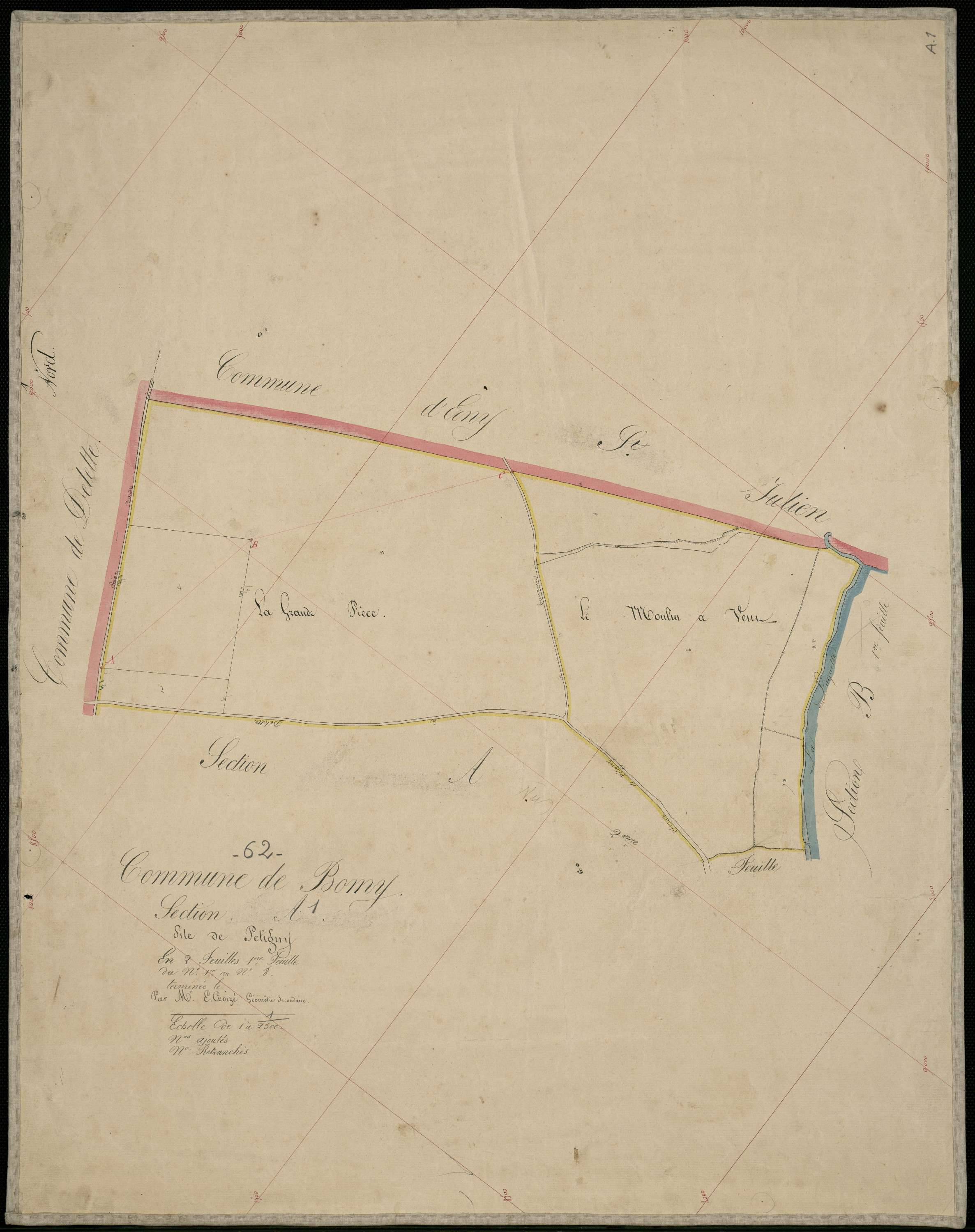 Bomy - Section A, 1re feuille