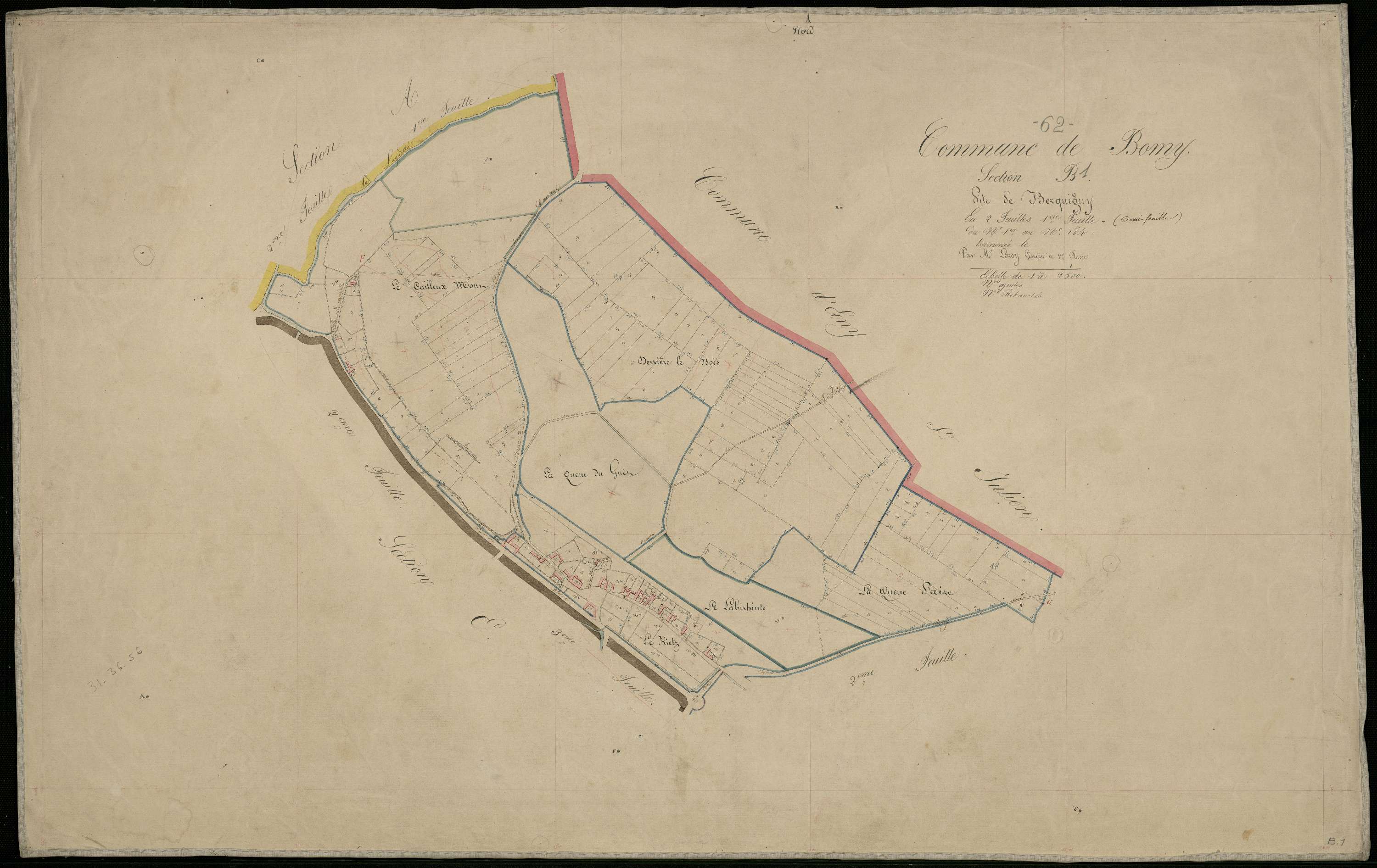 Bomy - Section B, 1re feuille