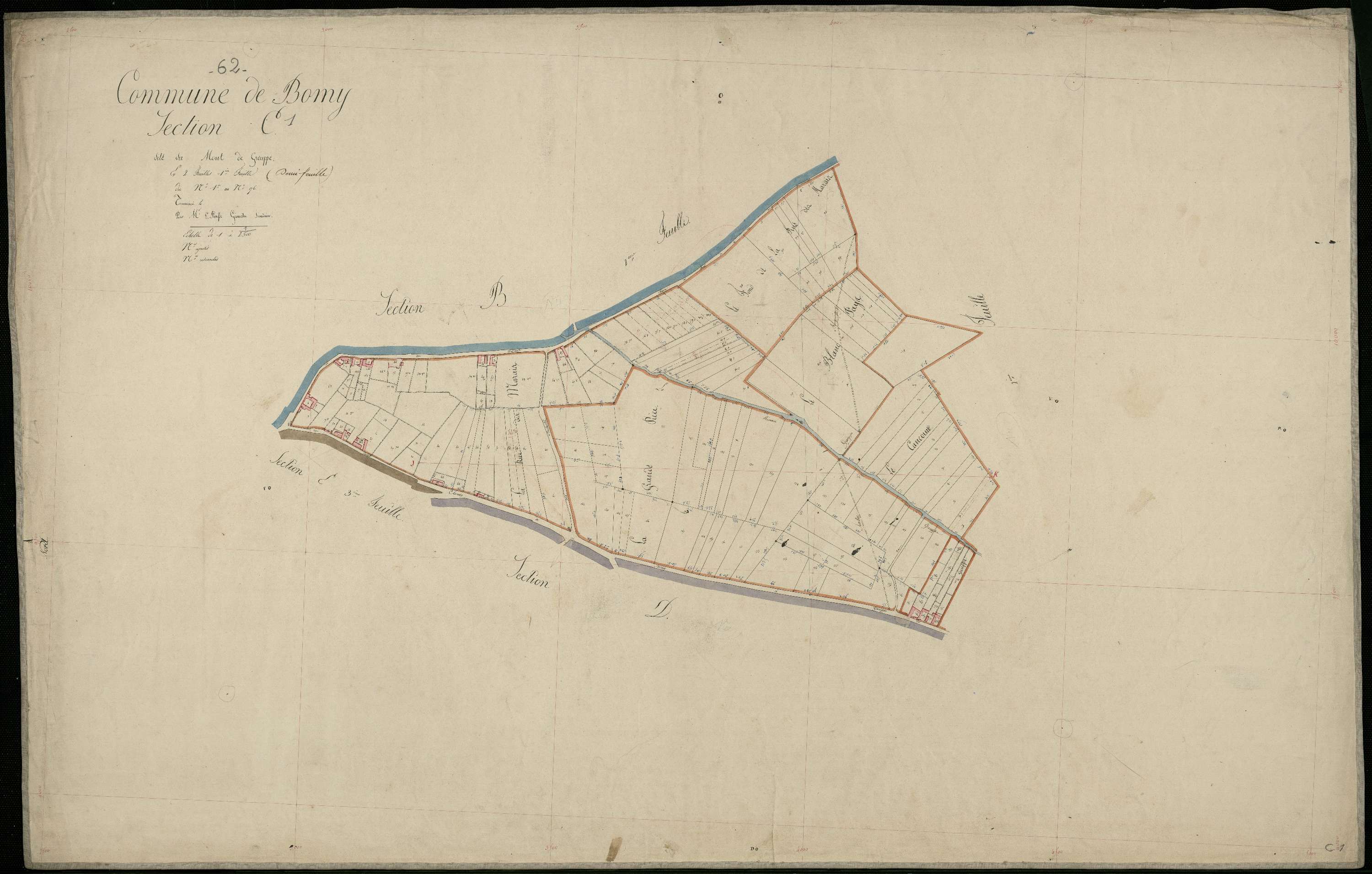 Bomy - Section C, 1re feuille