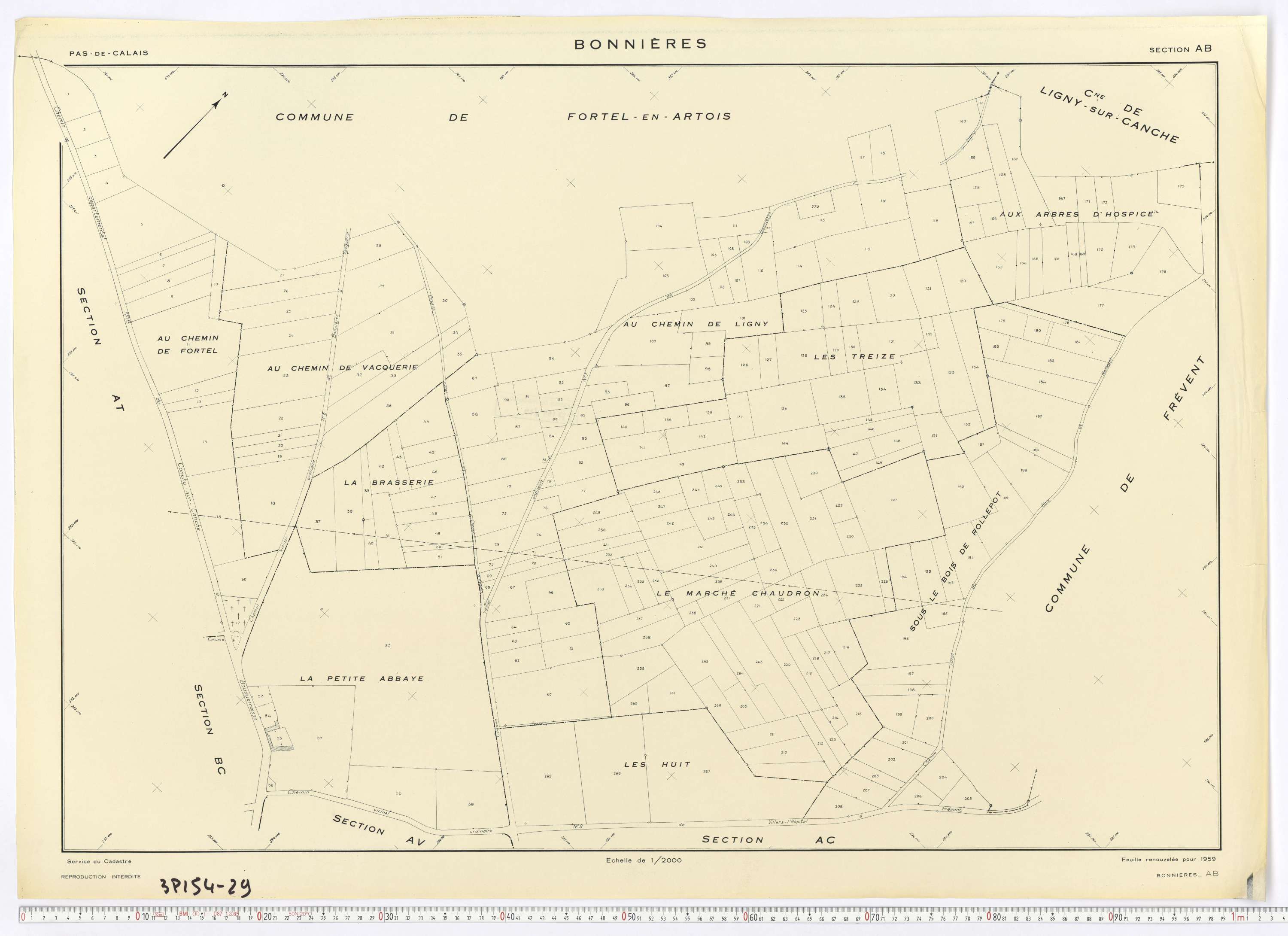 Bonnières - Section AB.