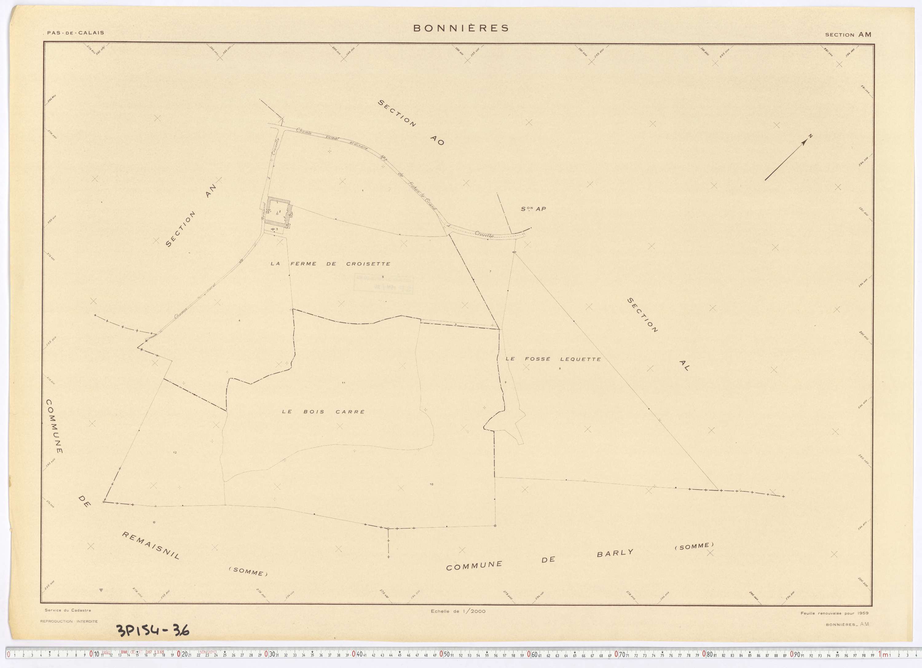 Bonnières - Section AM.