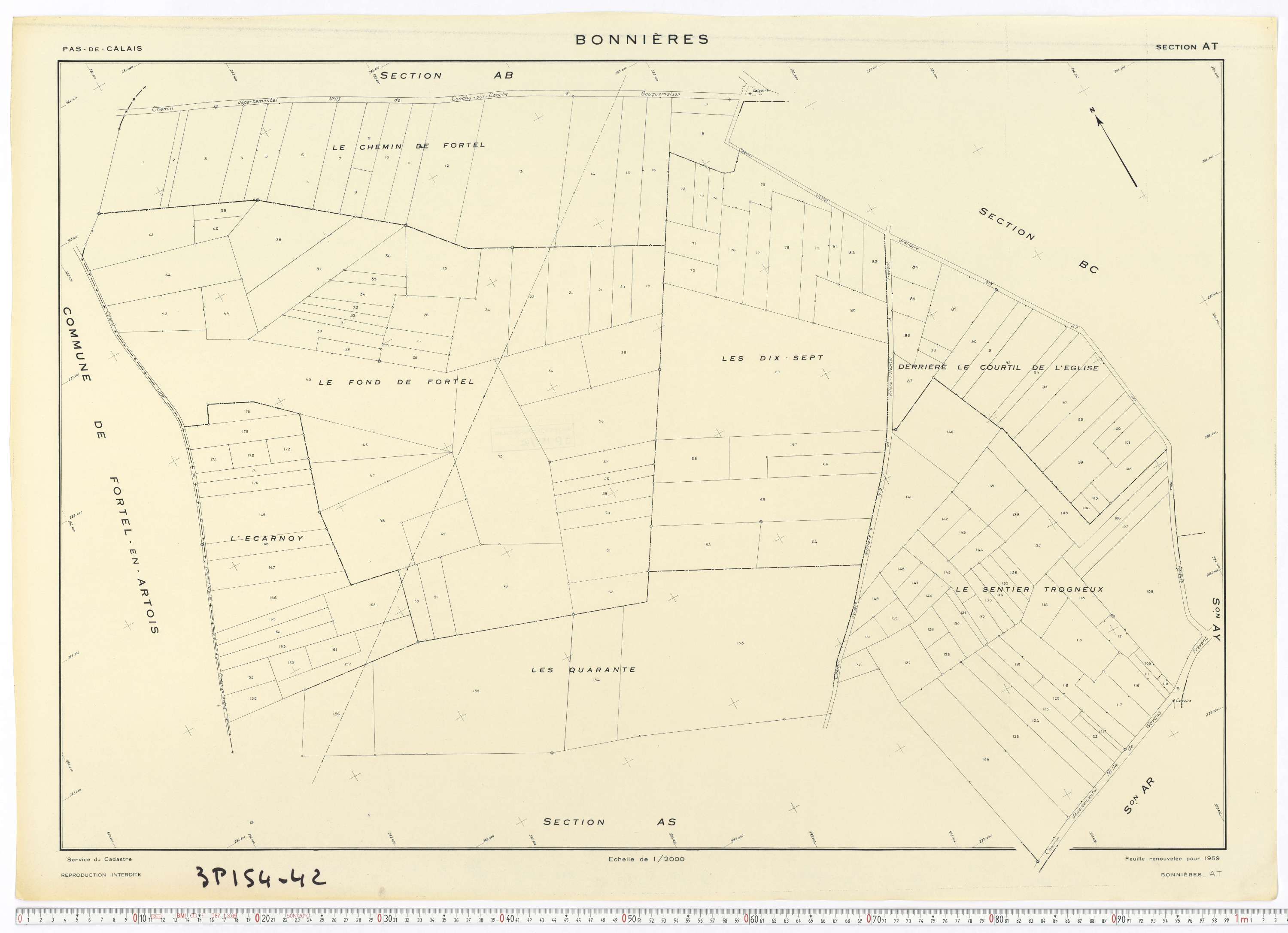 Bonnières - Section AT.