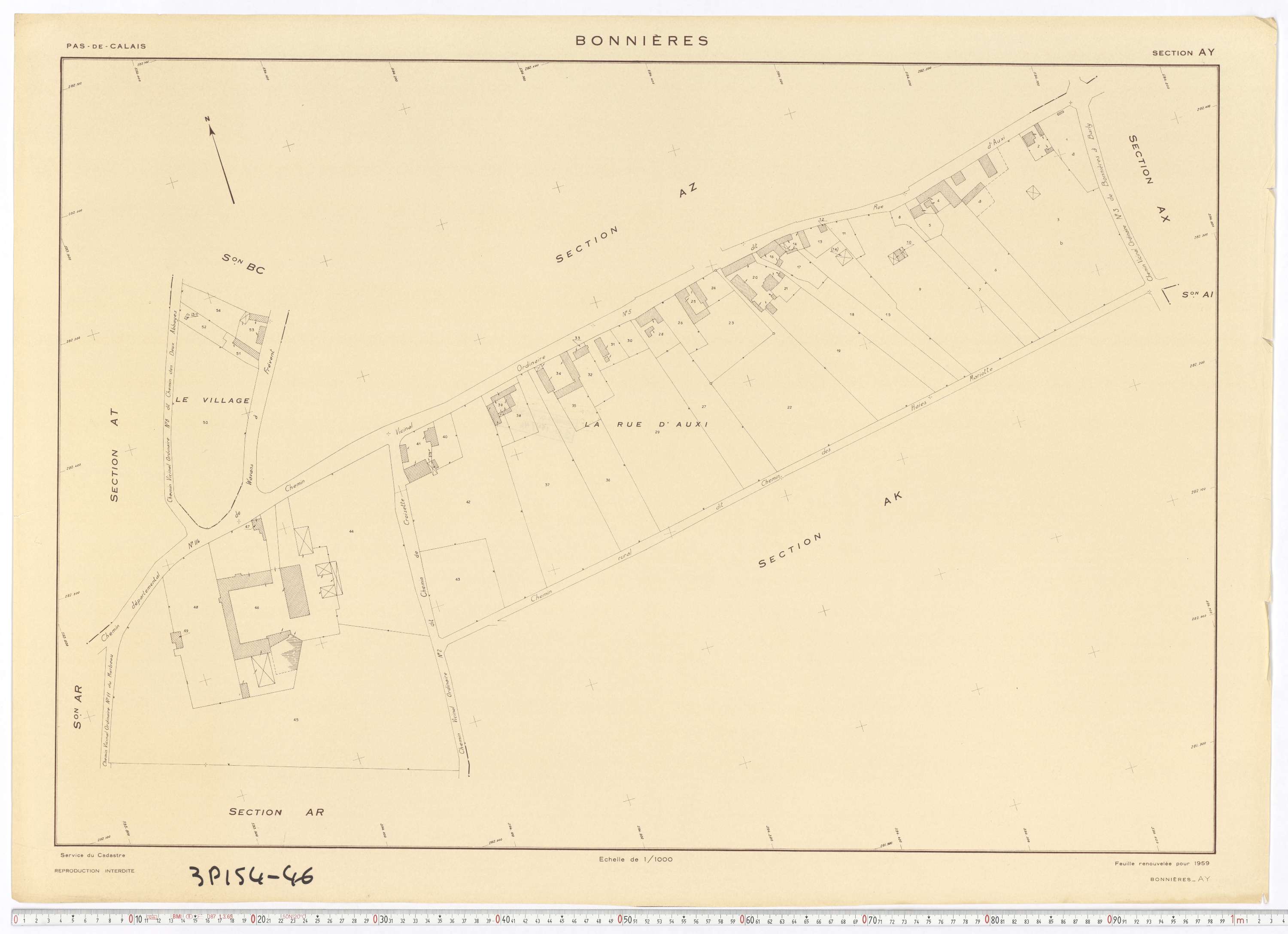 Bonnières - Section AY.
