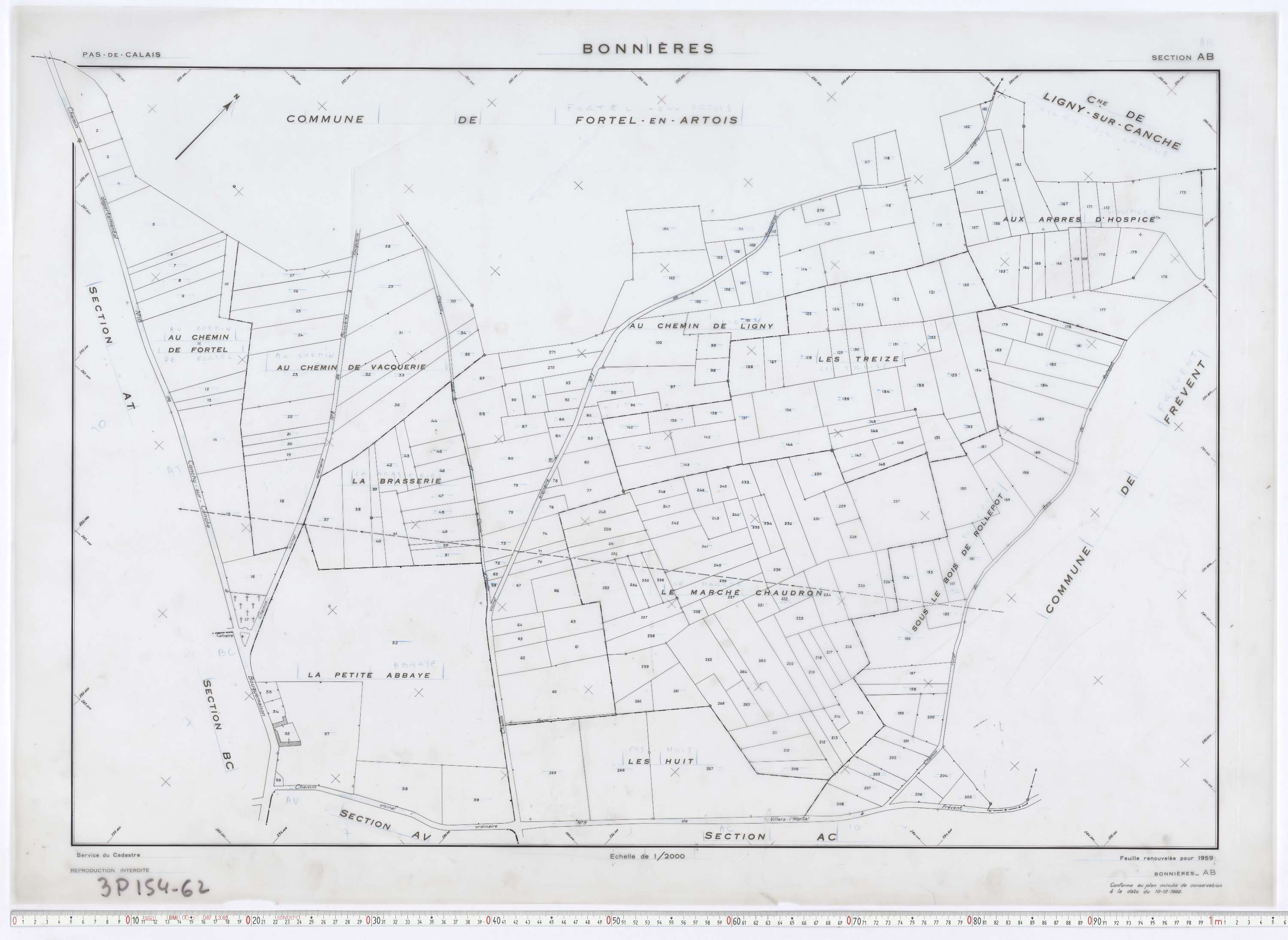 Bonnières - Section AB.