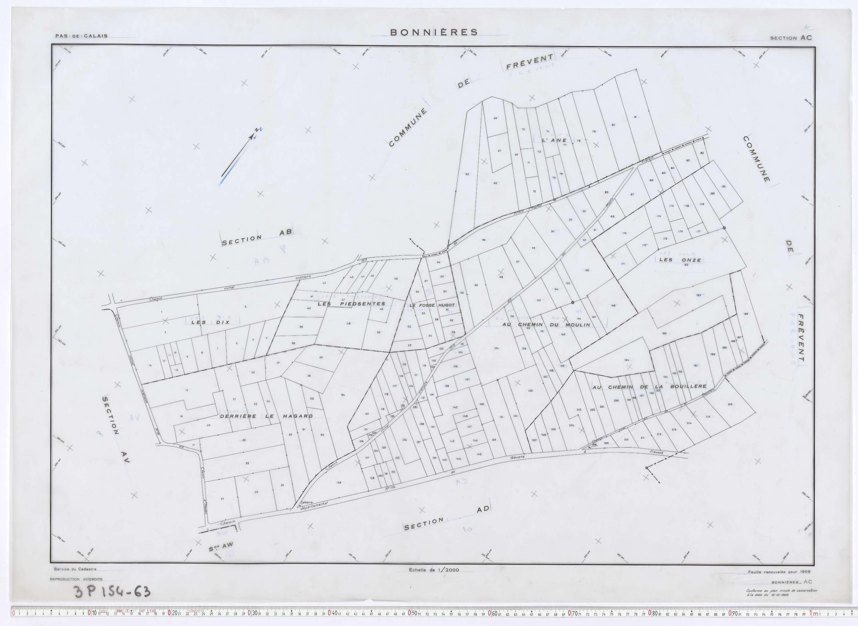 Bonnières - Section AC.
