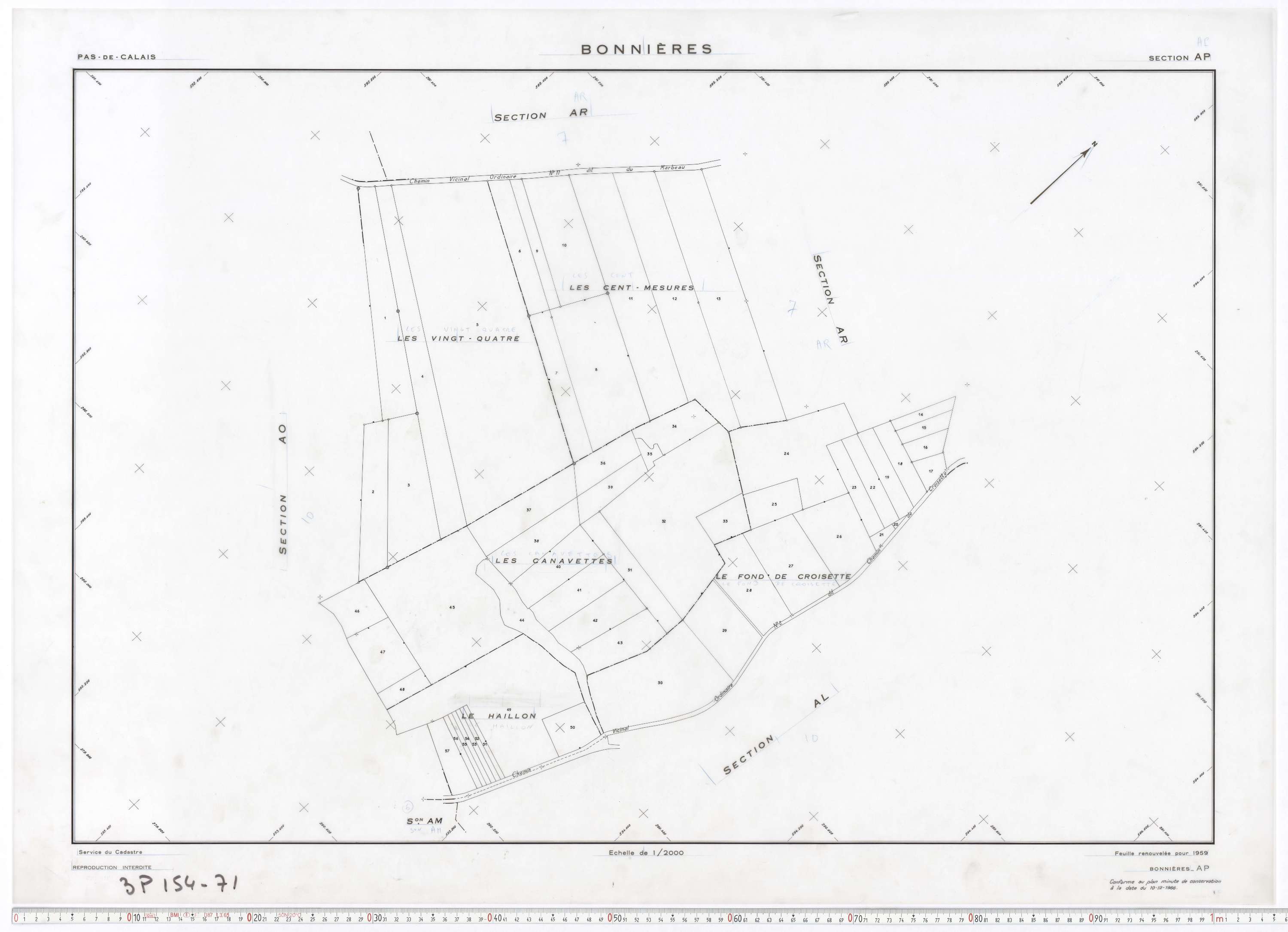 Bonnières - Section AP.