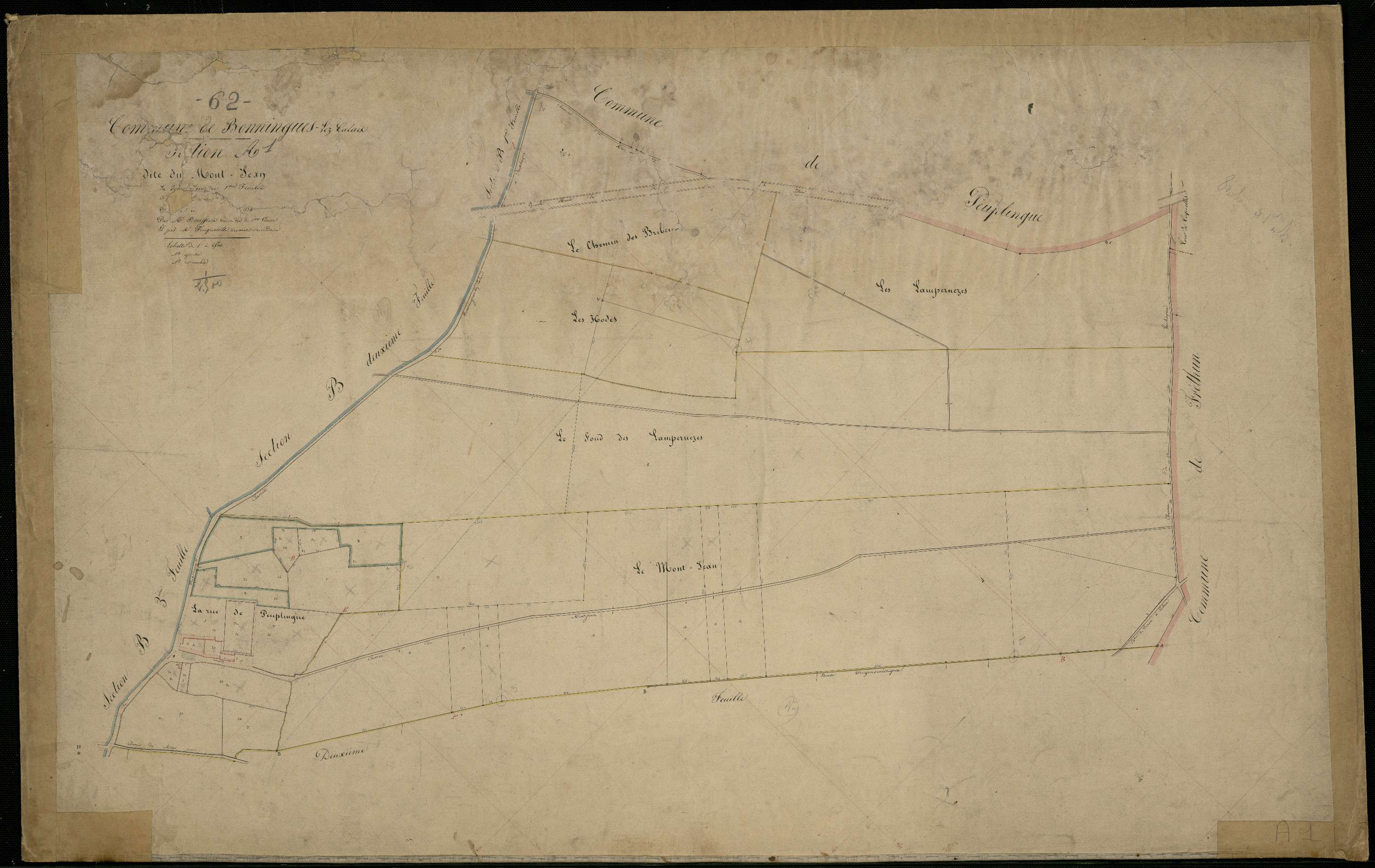 Bonningues-lès-Calais - Section A, 1re feuille