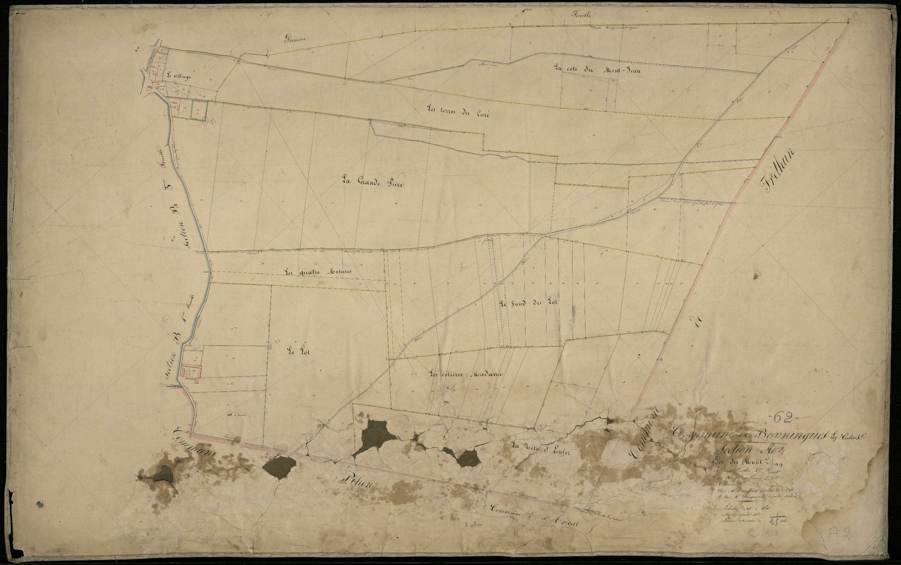 Bonningues-lès-Calais - Section A, 2e feuille