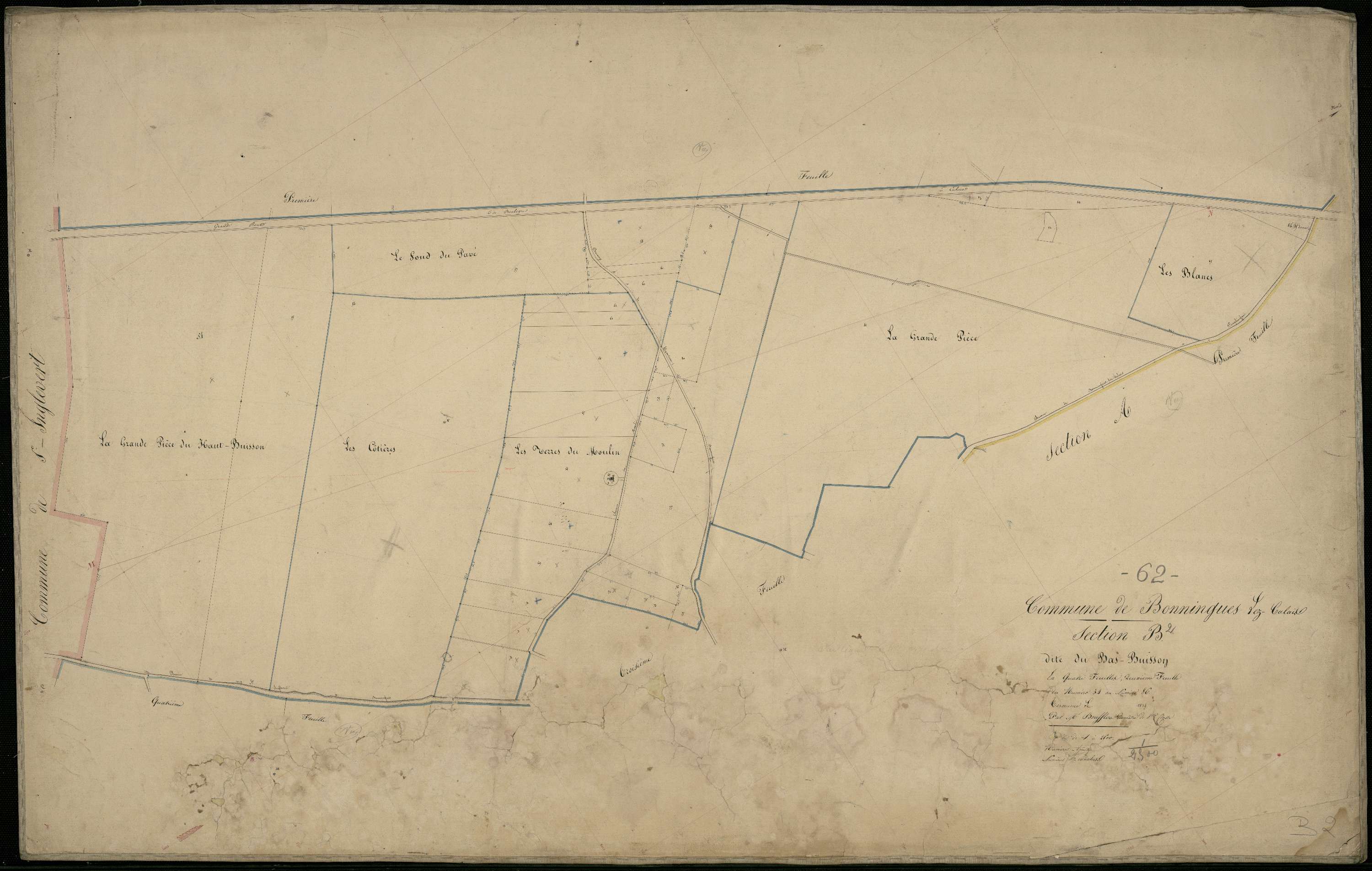Bonningues-lès-Calais - Section B, 2e feuille