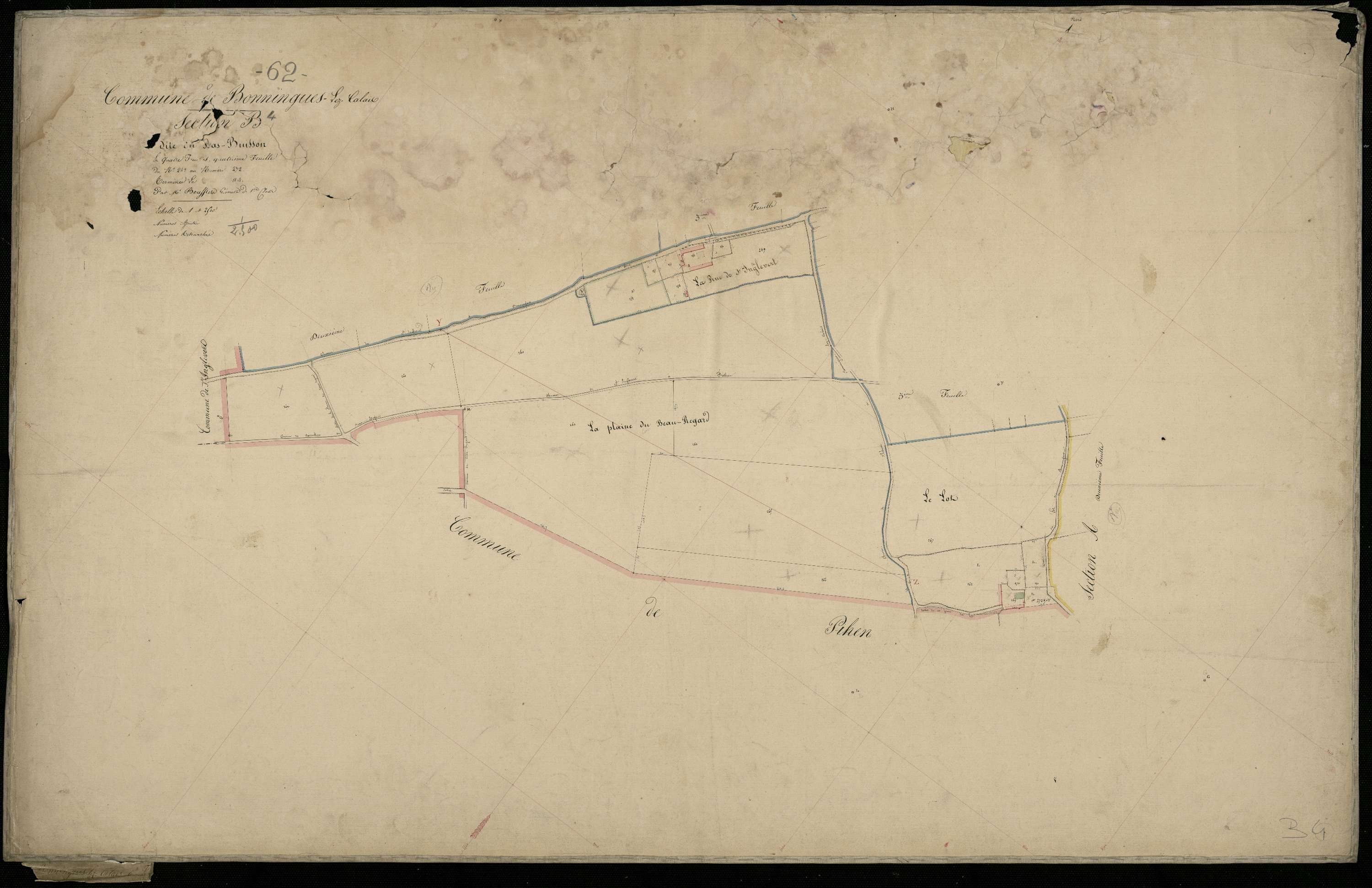 Bonningues-lès-Calais - Section B, 4e feuille