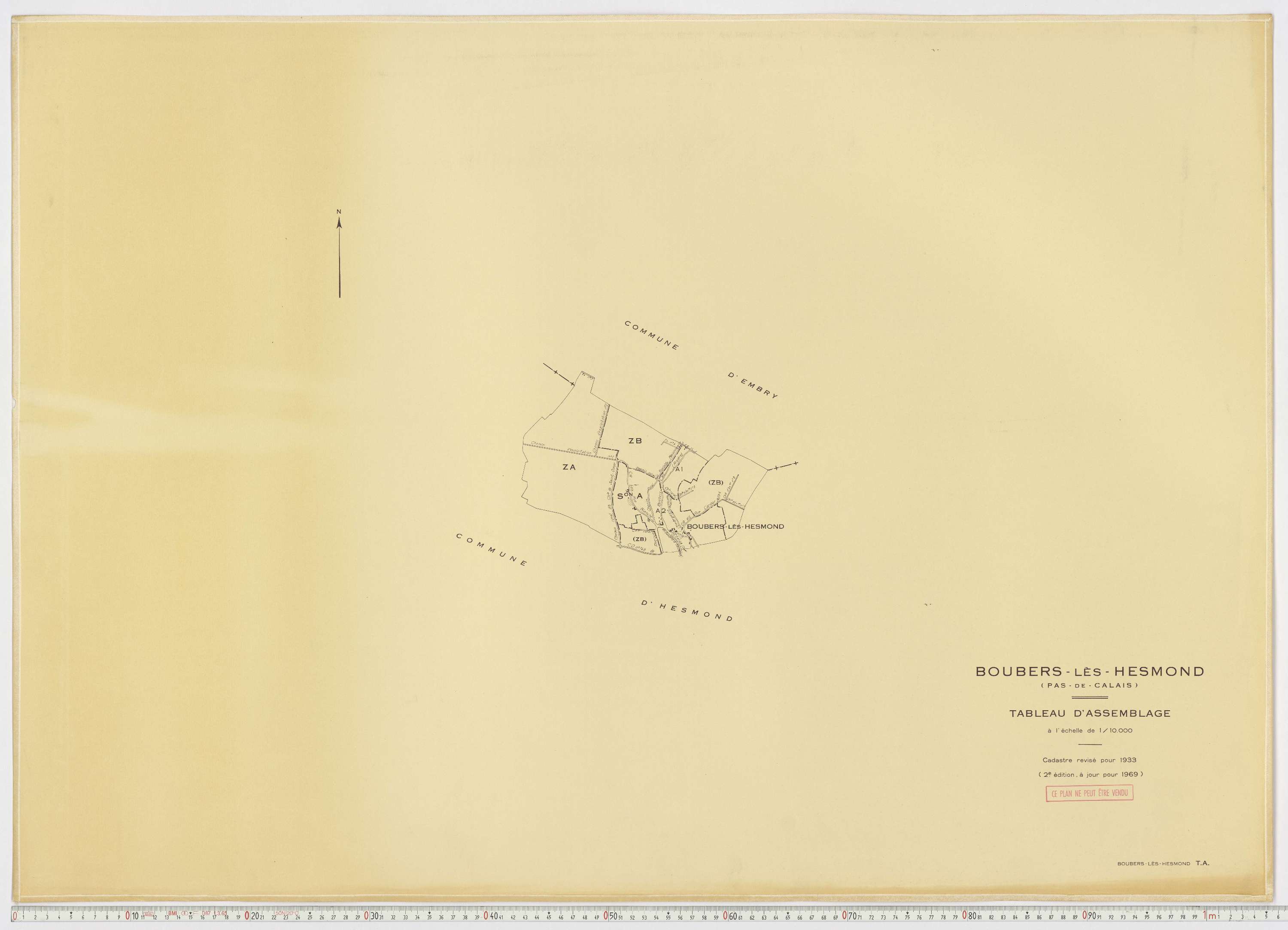 Boubers-lès-Hesmond - Tableau d'assemblage.