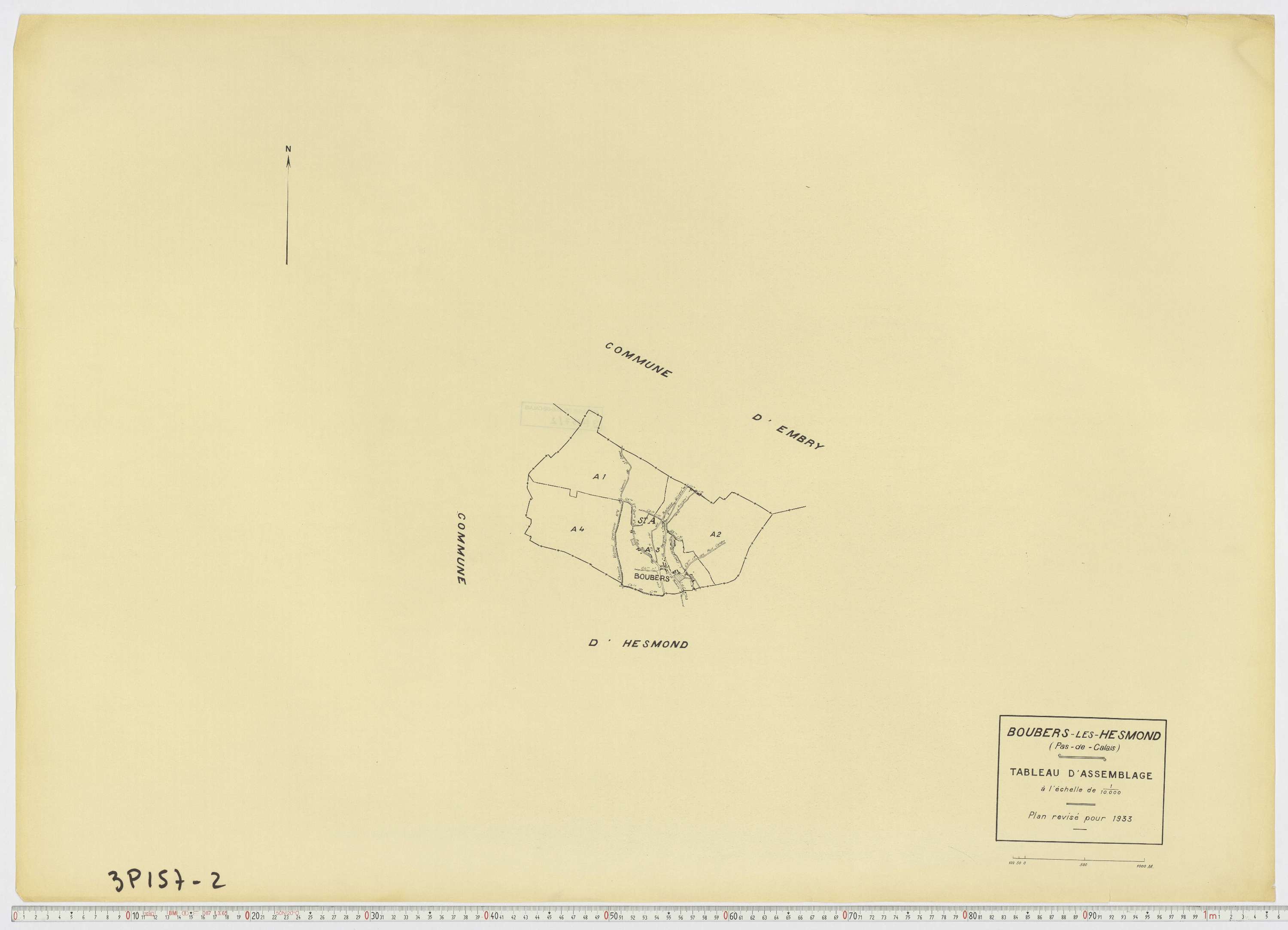 Boubers-lès-Hesmond - Tableau d'assemblage.