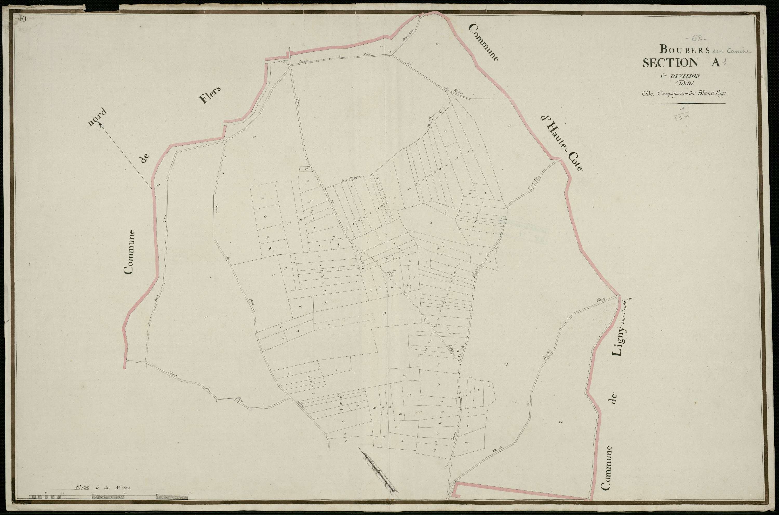Boubers-sur-Canche - Section A, 1re feuille