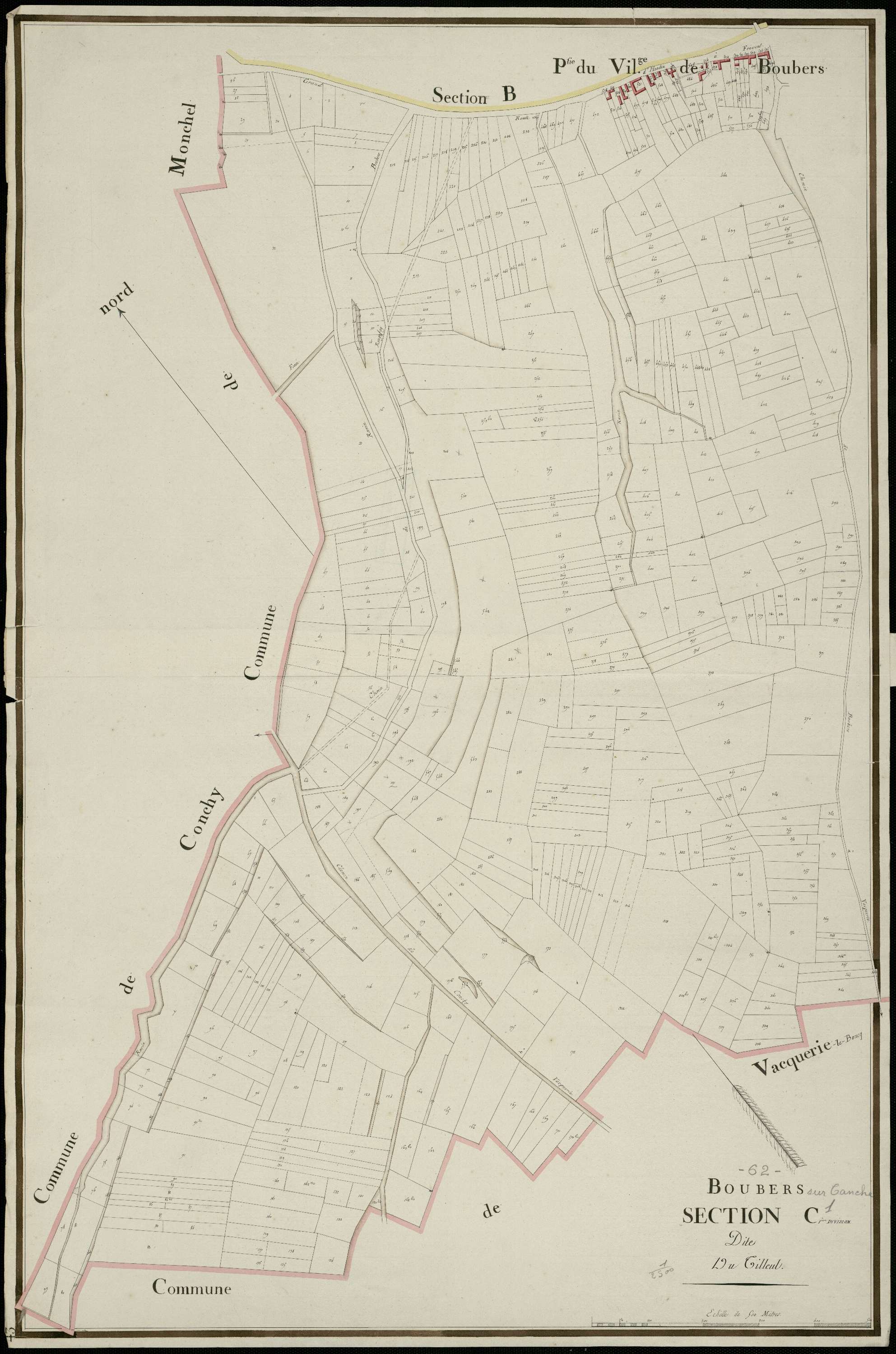Boubers-sur-Canche - Section C, 1re feuille
