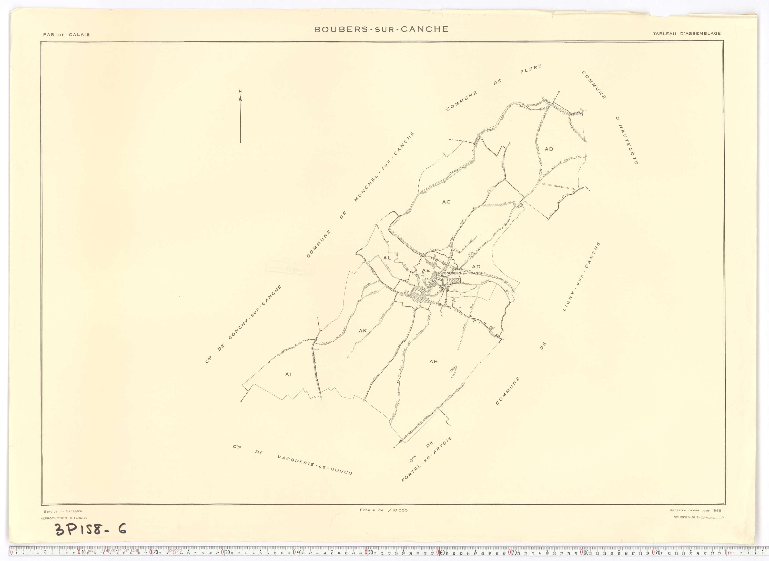 Boubers-sur-Canche - Tableau d'assemblage.