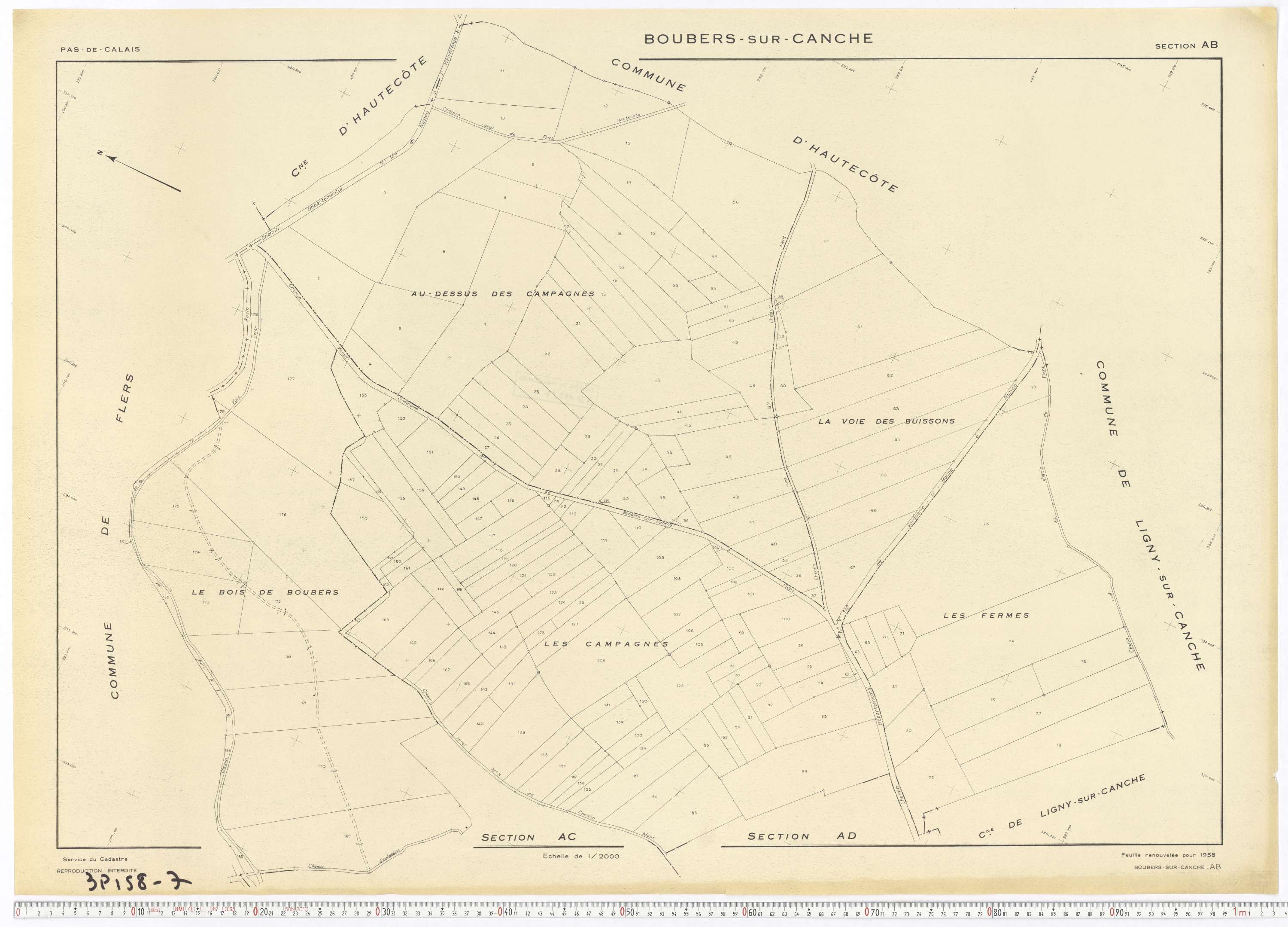 Boubers-sur-Canche - Section AB.