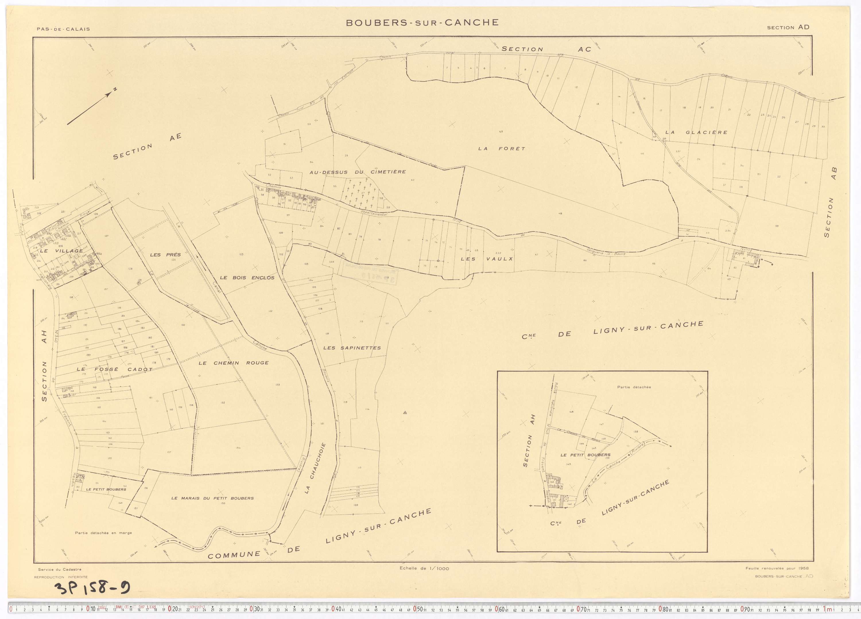 Boubers-sur-Canche - Section AD.