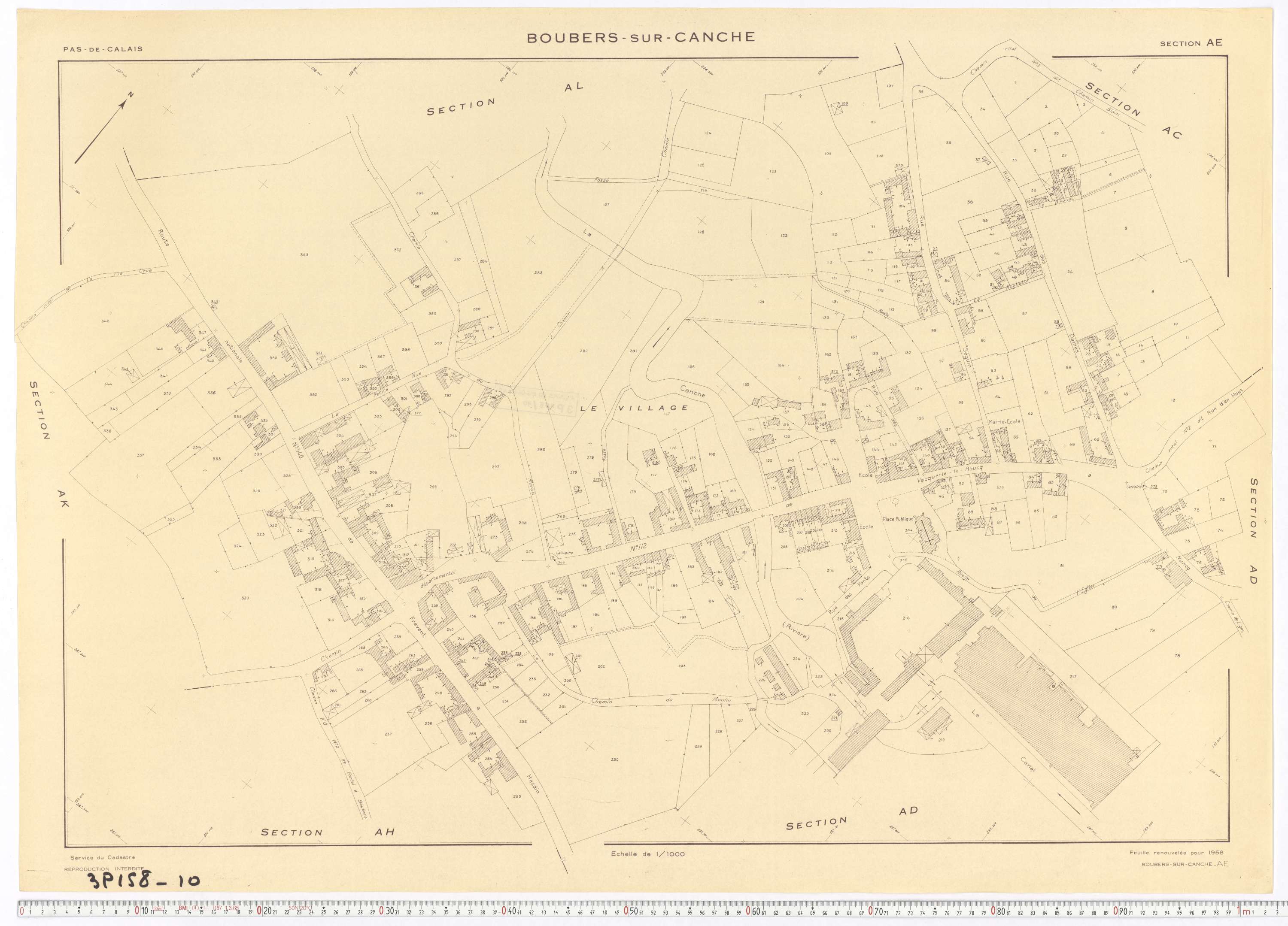 Boubers-sur-Canche - Section AE.