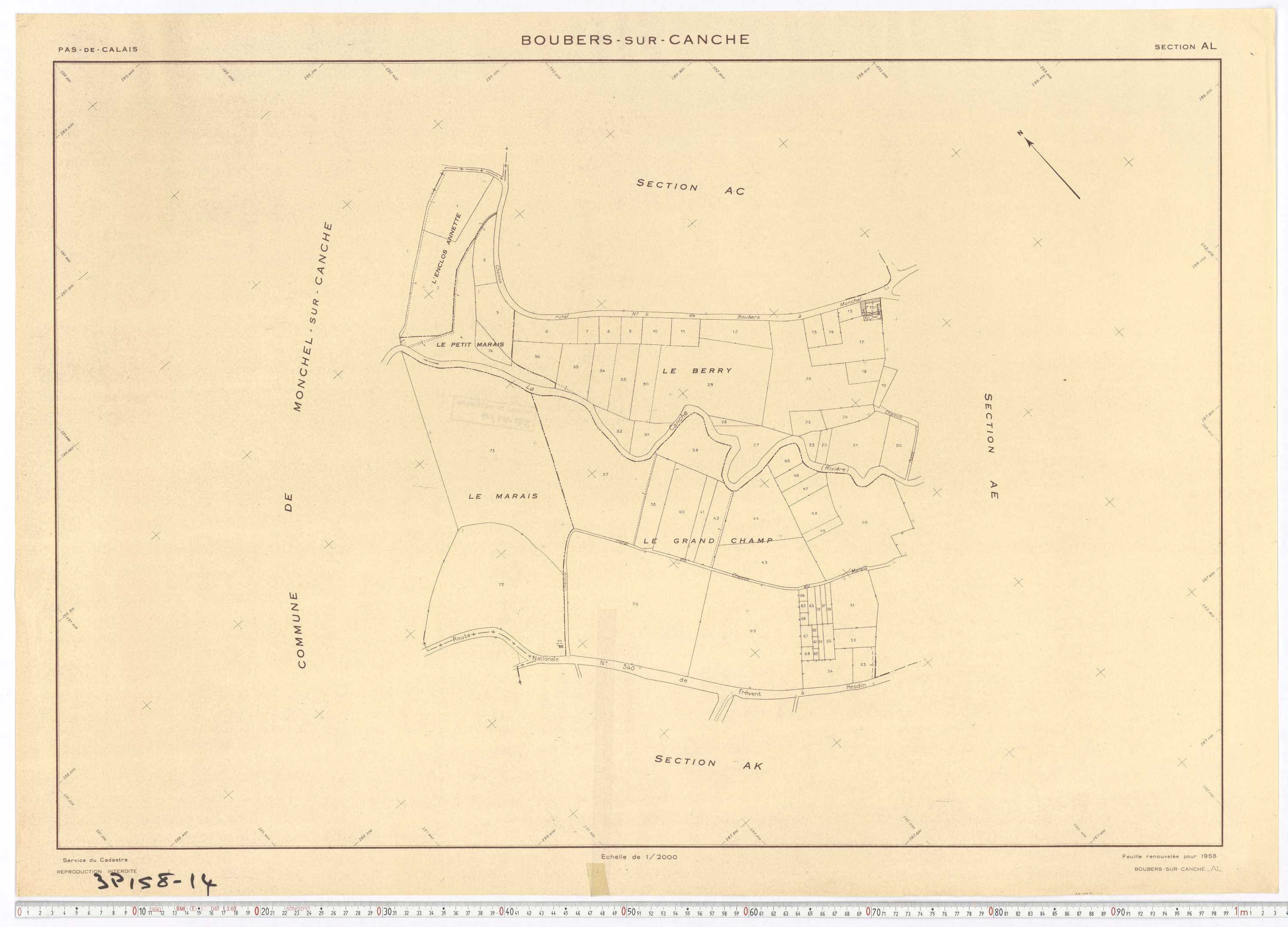 Boubers-sur-Canche - Section AL.