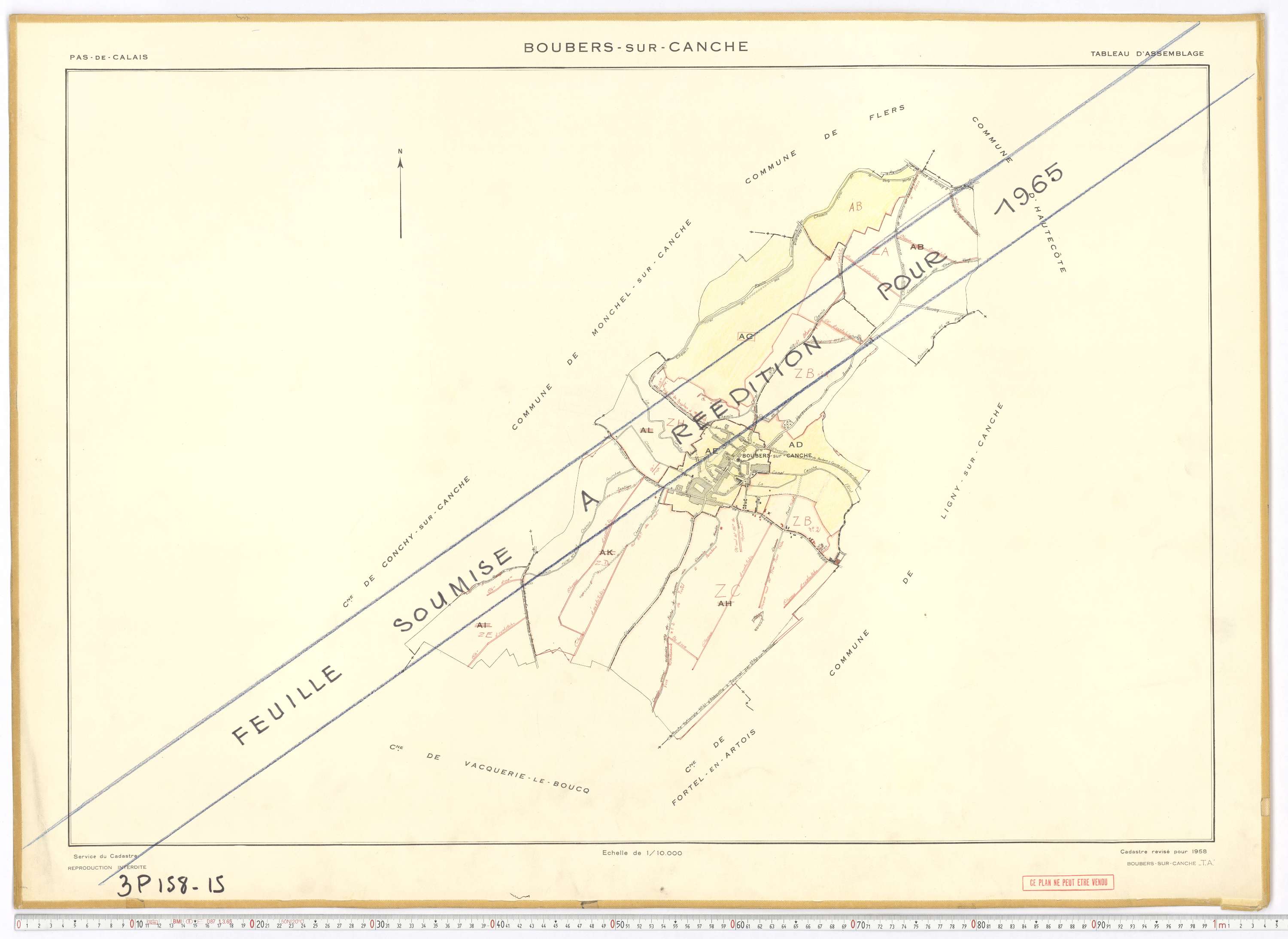 Boubers-sur-Canche - Tableau d'assemblage.