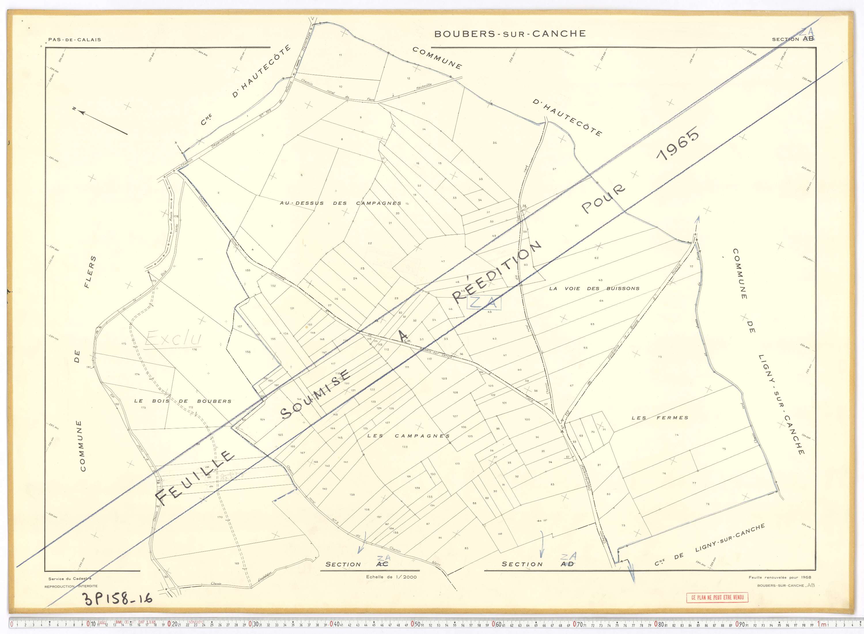 Boubers-sur-Canche - Section AB.