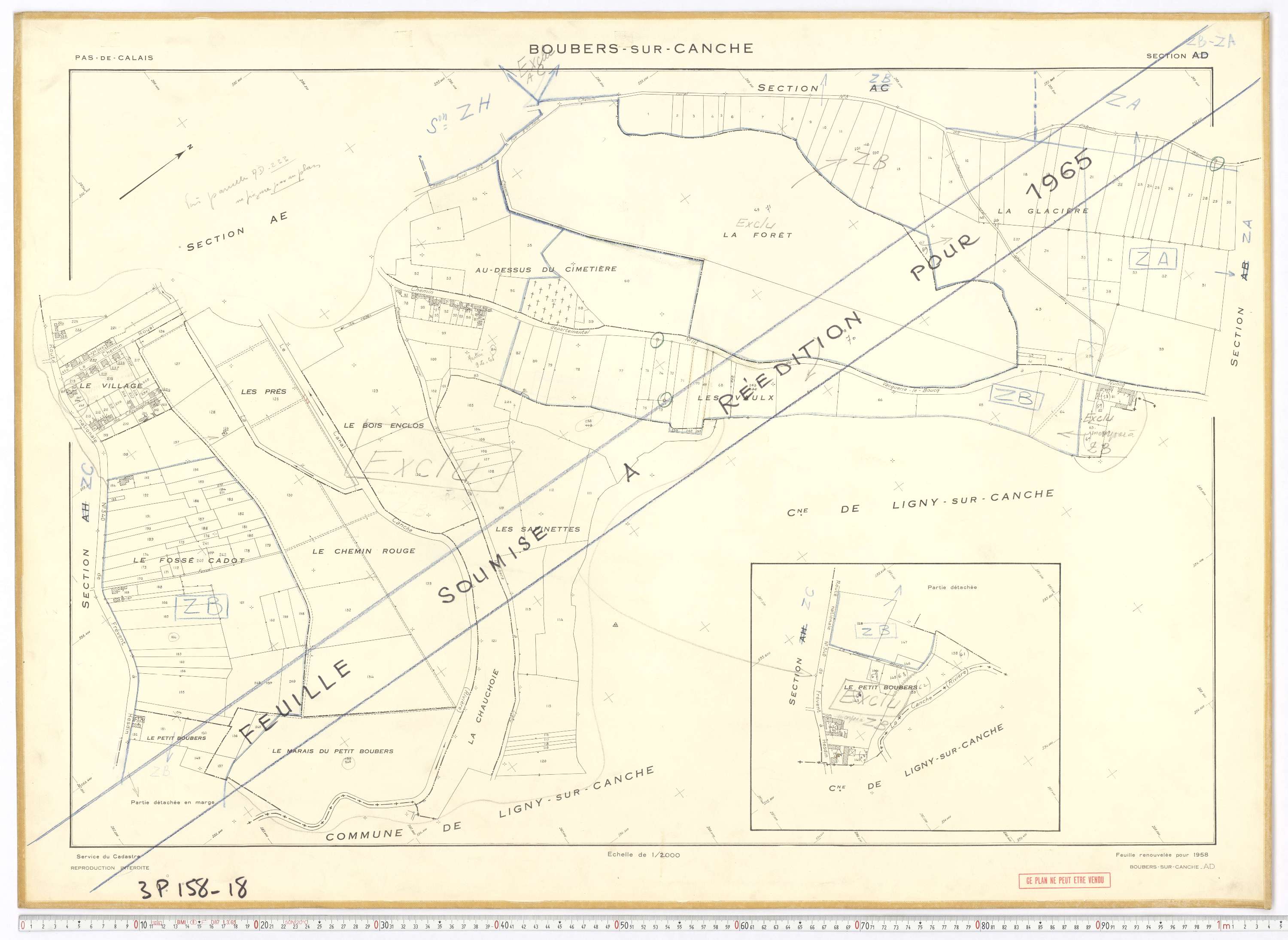 Boubers-sur-Canche - Section AD.