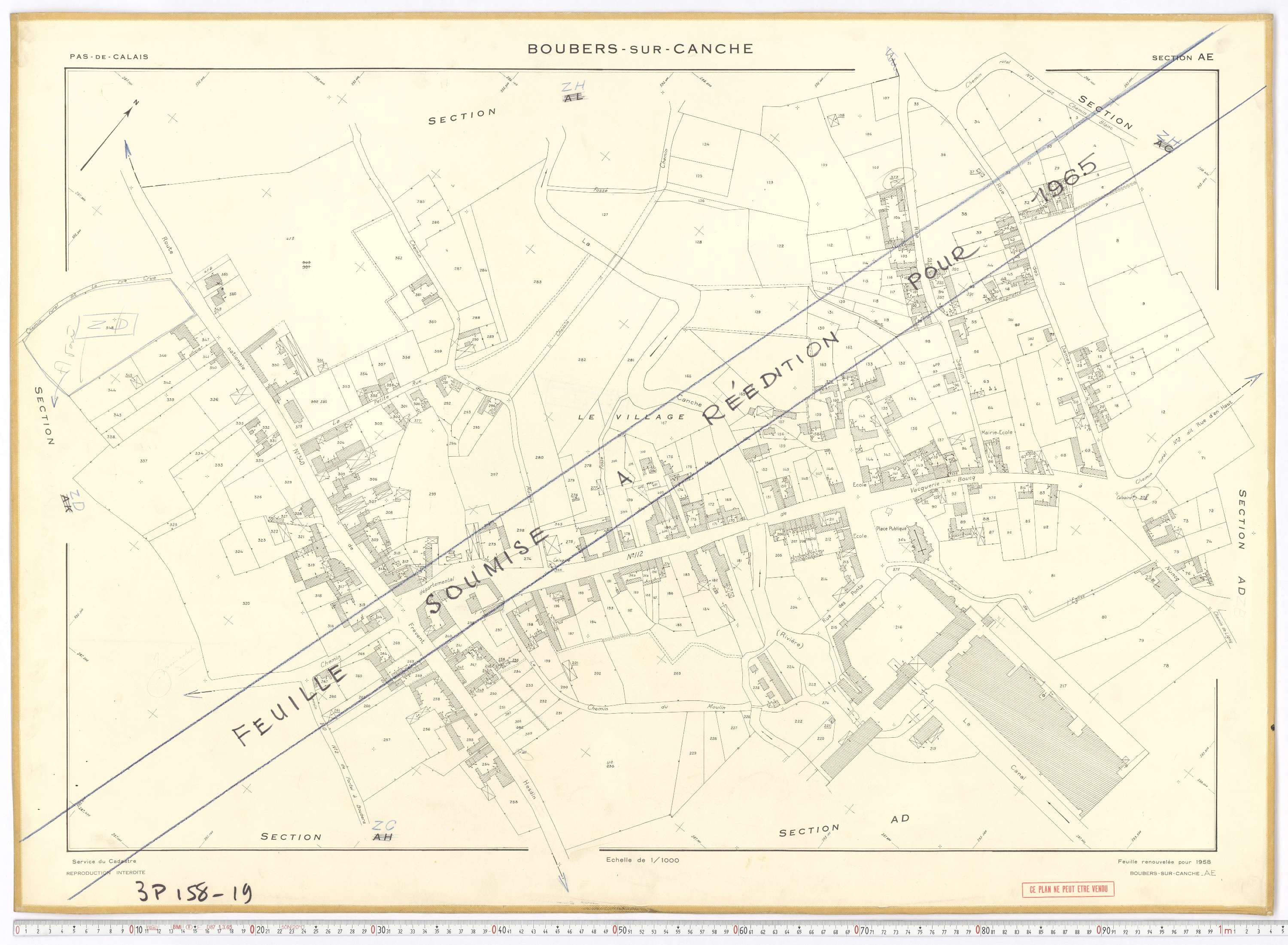 Boubers-sur-Canche - Section AE.